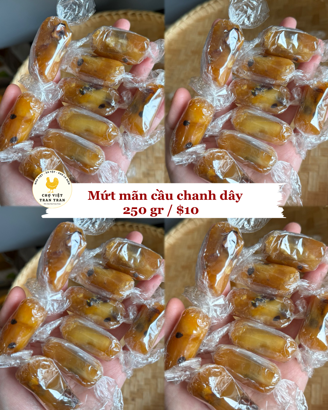 Mứt mãn cầu chanh dây