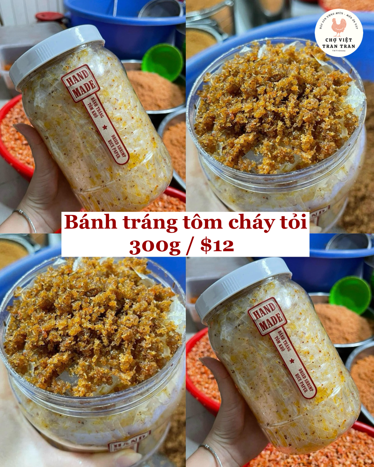 Bánh tráng tôm cháy tỏi