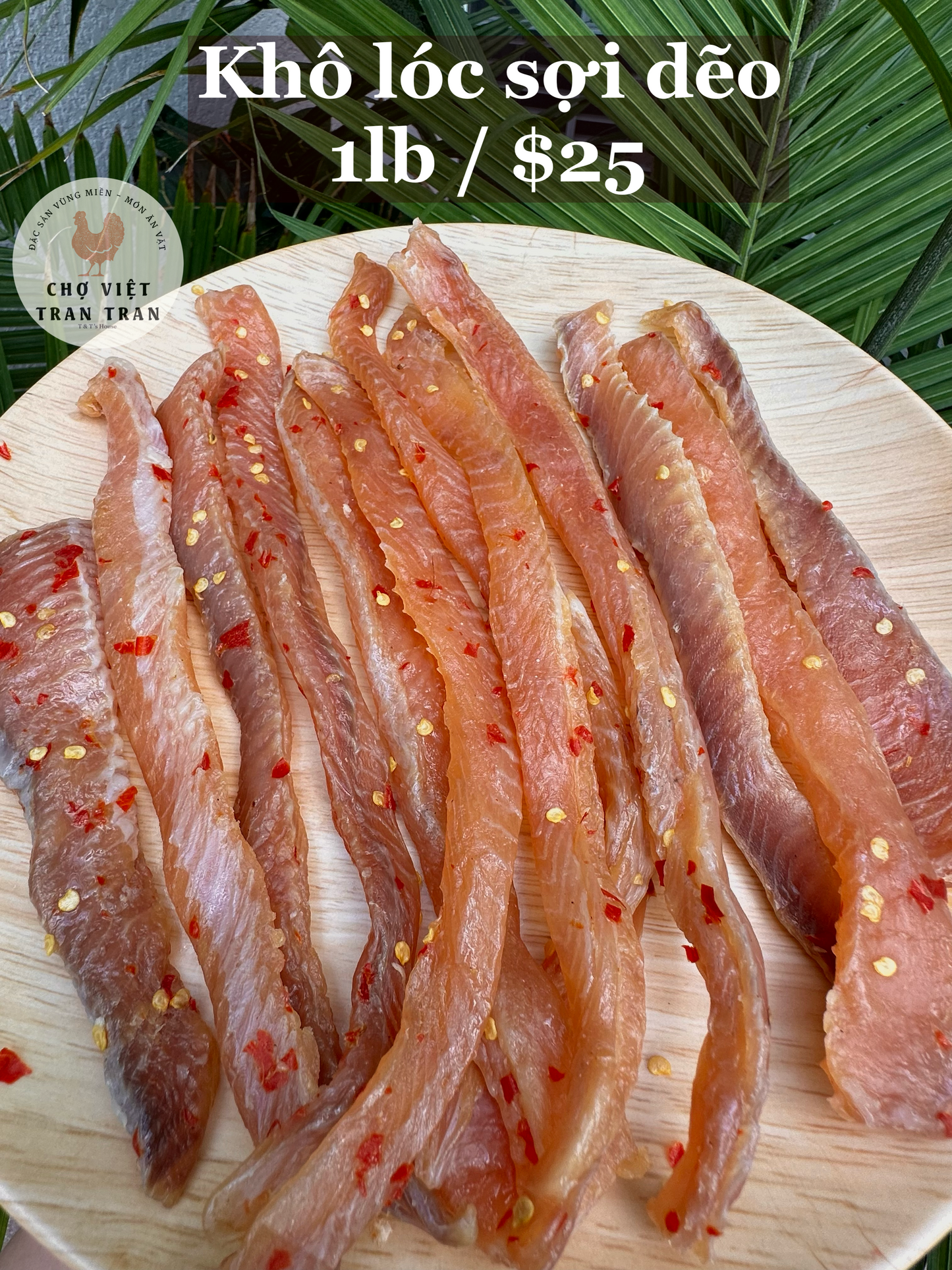 Khô lóc sợi phi lê - phơi 3 nắng