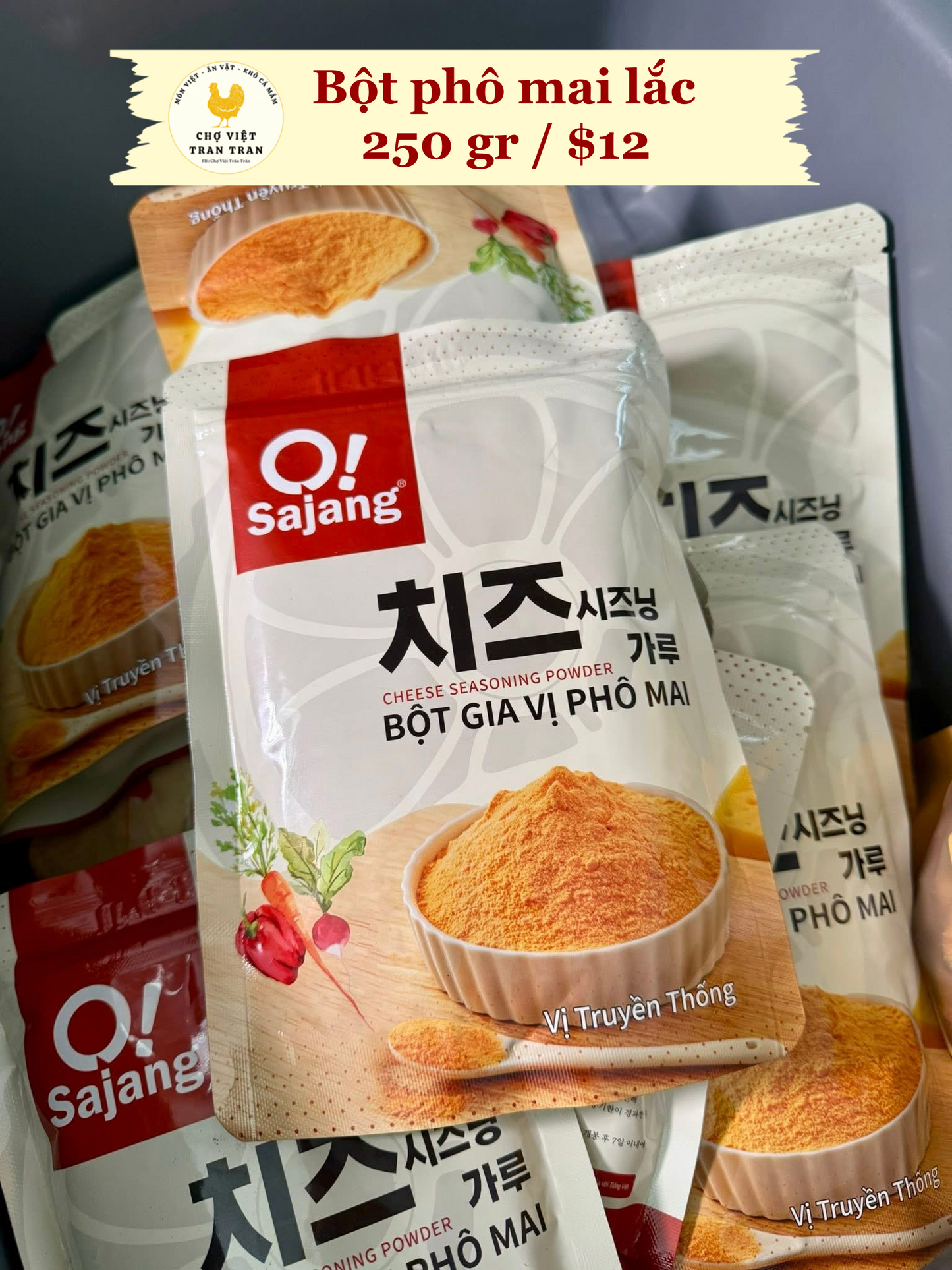 Bột phô mai lắc