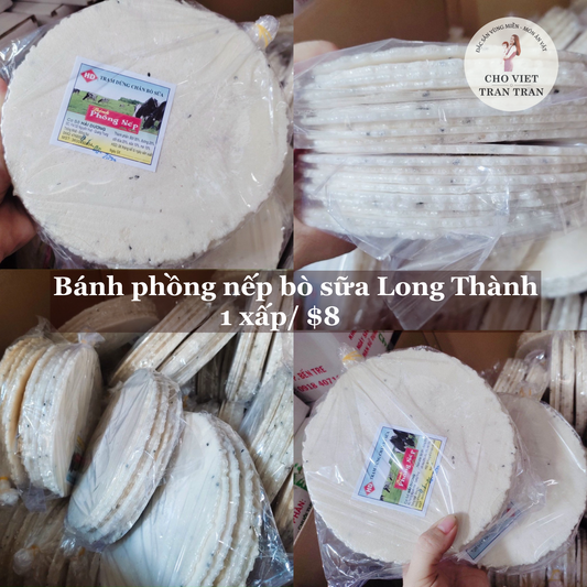Bánh phồng nếp bò sữa Long Thành