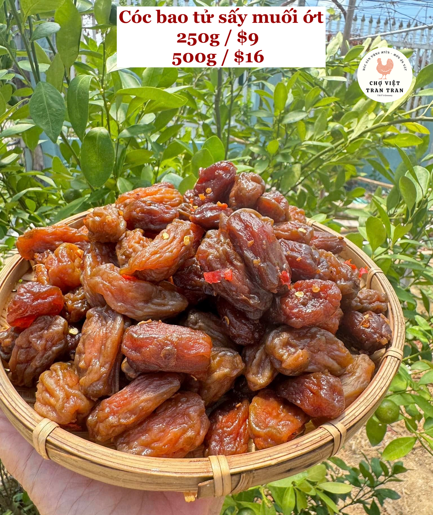 Cóc bao tử sấy muối ớt