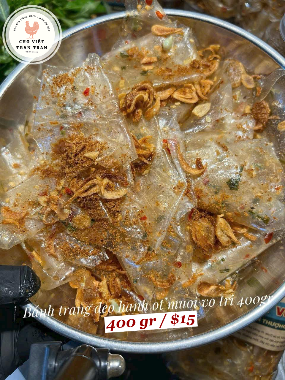 Bánh tráng dẻo muối vô tri