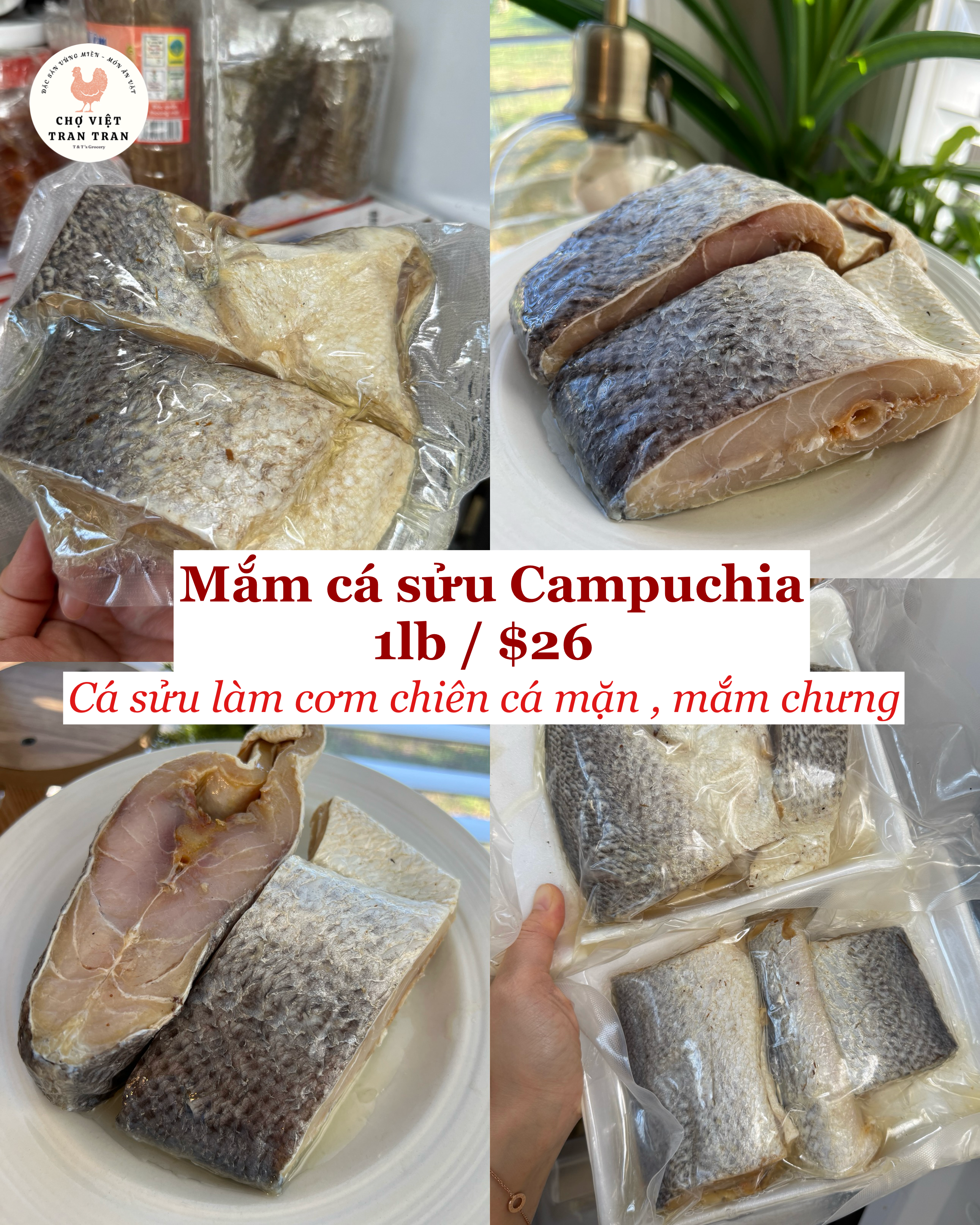 Mắm Cá Sữu - Cá Mặn Làm Cơm Chiên