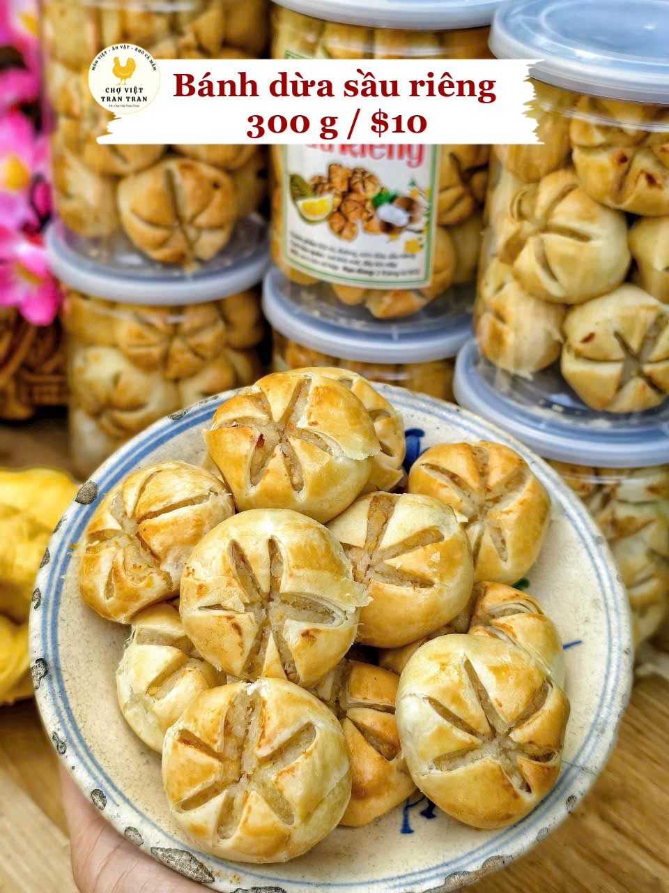 Bánh dừa sầu riêng