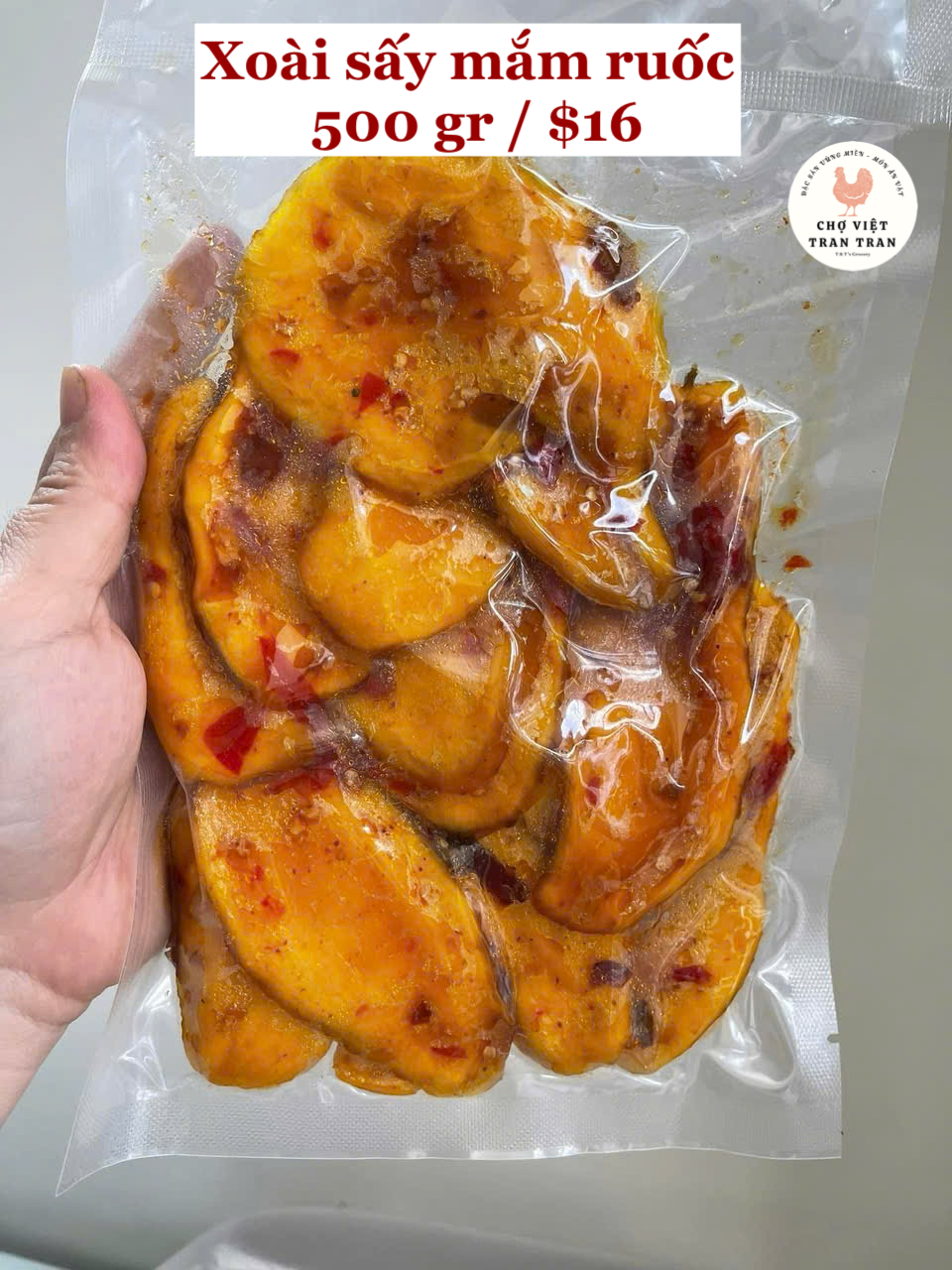 Xoài sấy mắm ruốc