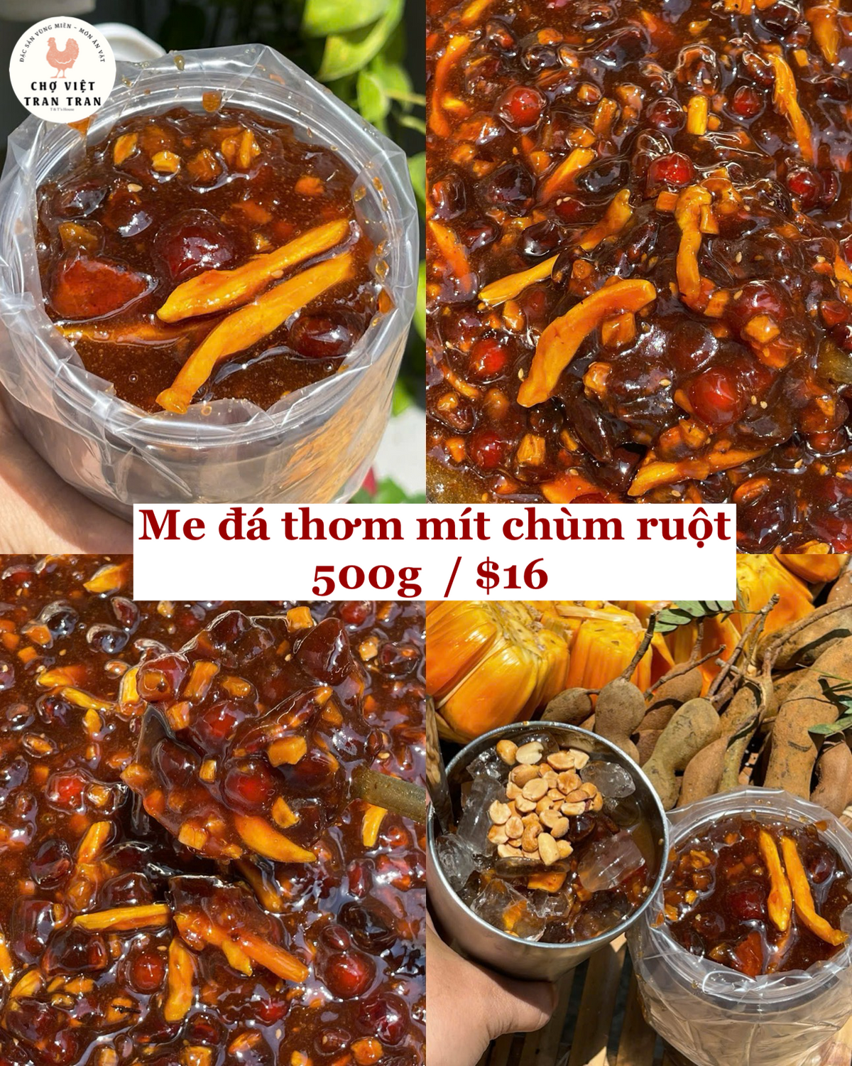 Me đá thơm mít chùm ruột