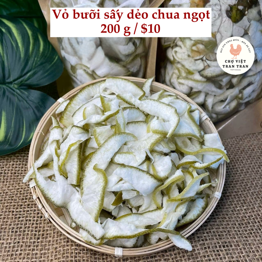 Vỏ bưởi sấy chua ngọt