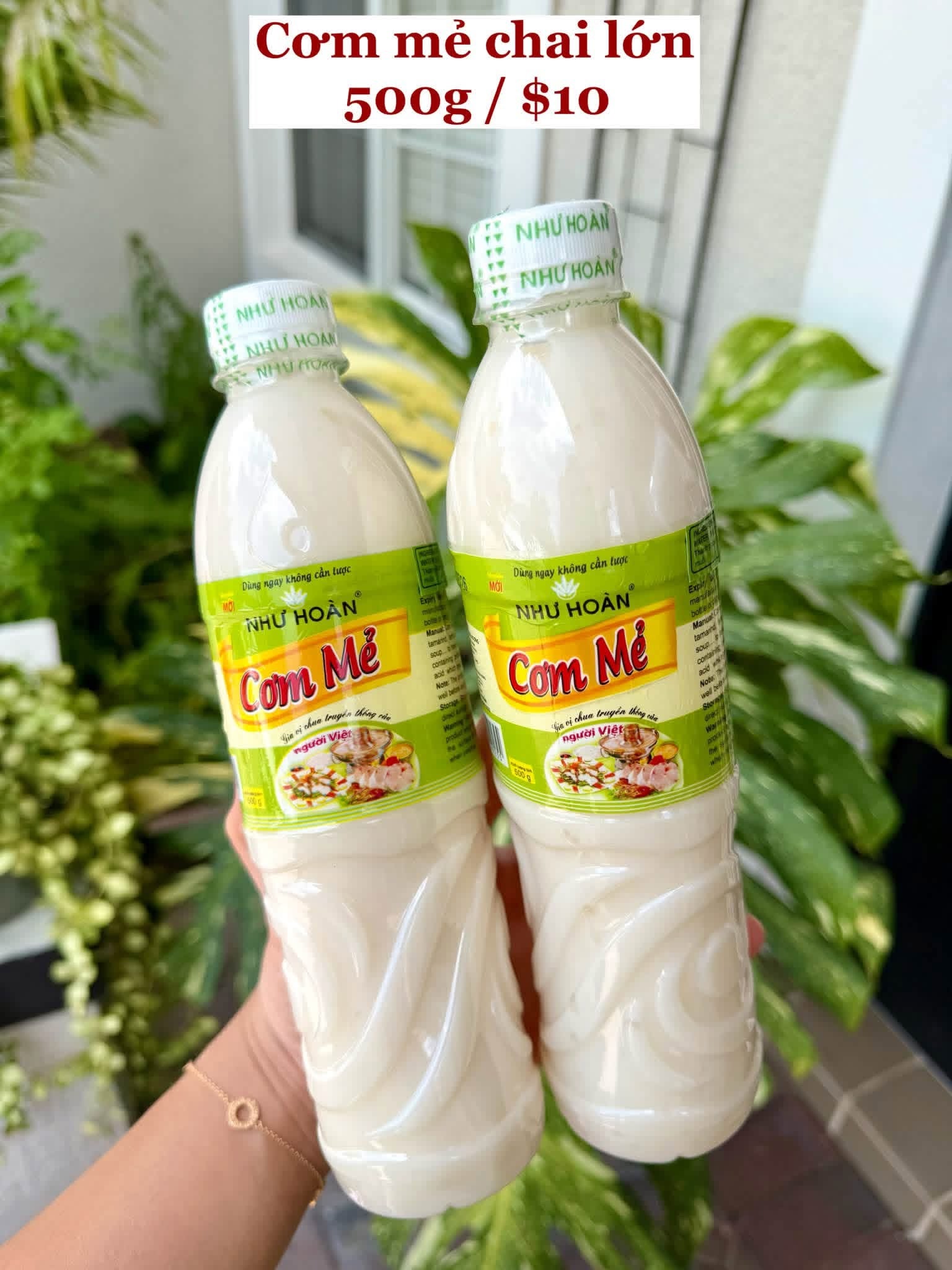 Cơm mẻ chai lớn