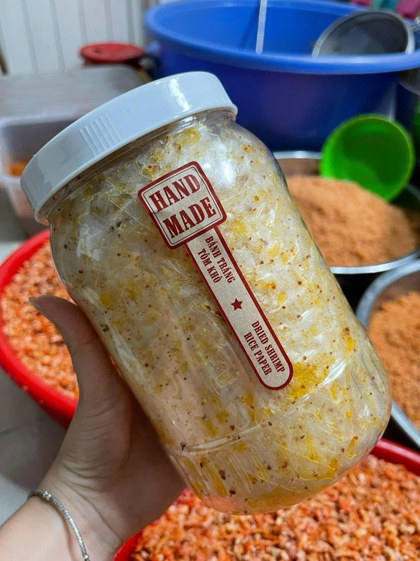 Bánh tráng tôm cháy tỏi