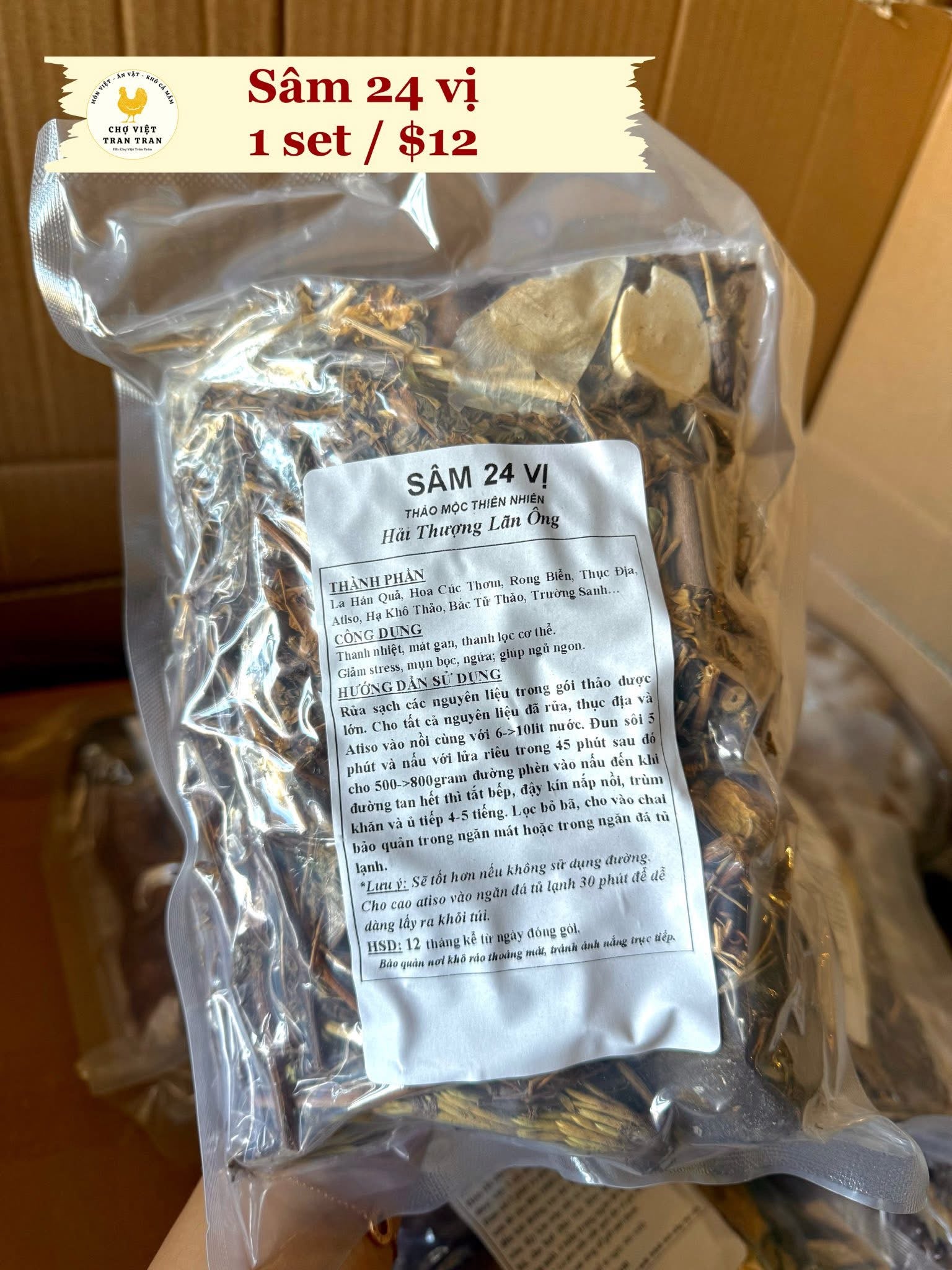 Set sâm 24 vị