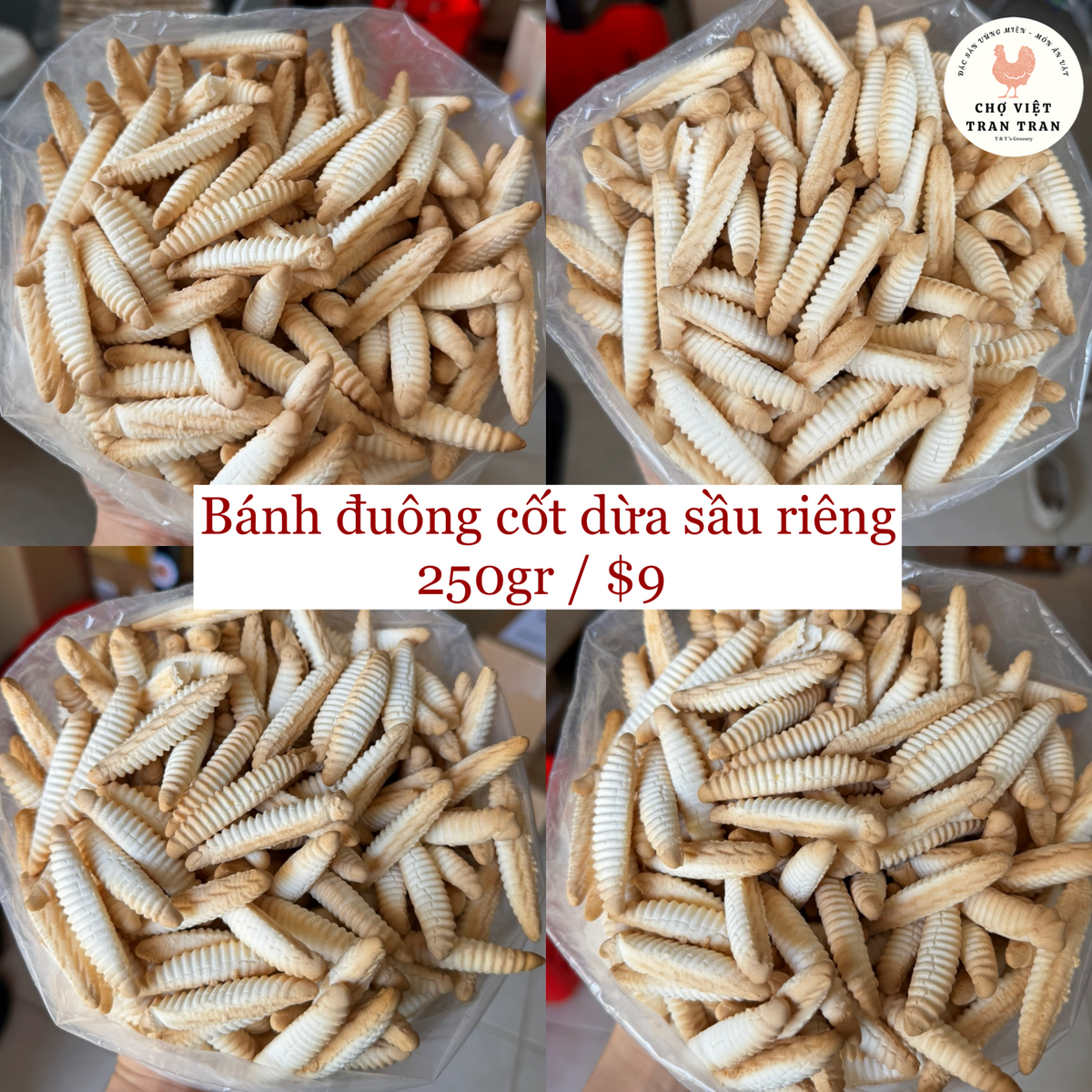 Bánh đuông dừa sầu riêng