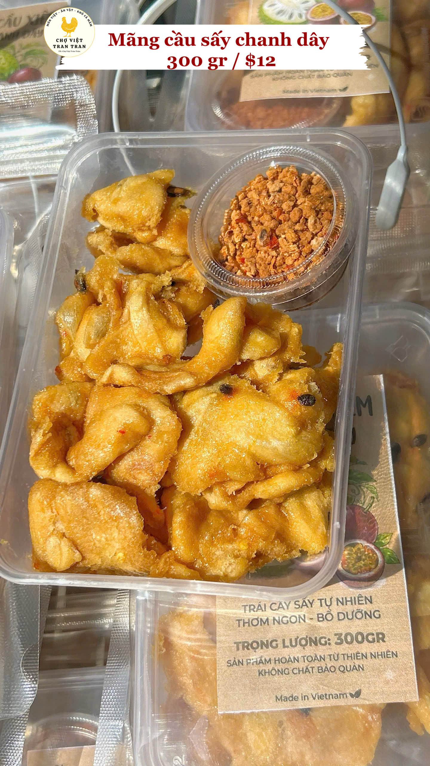 Mãng cầu sấy chanh dây