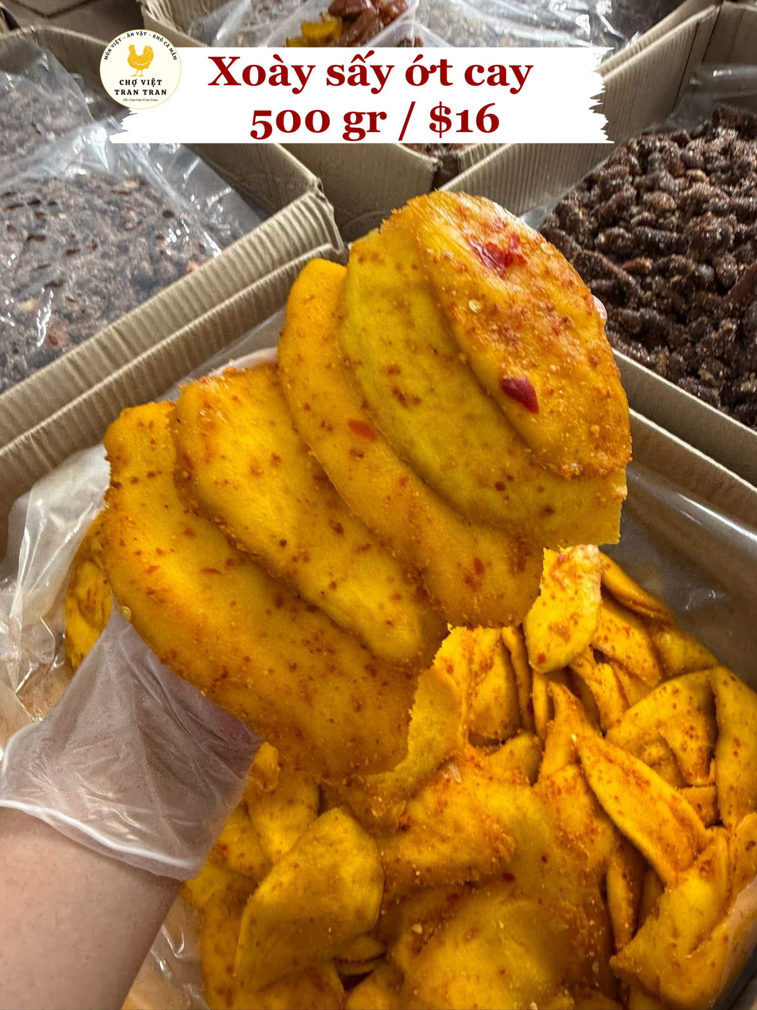 Xoài keo sấy ớt cay
