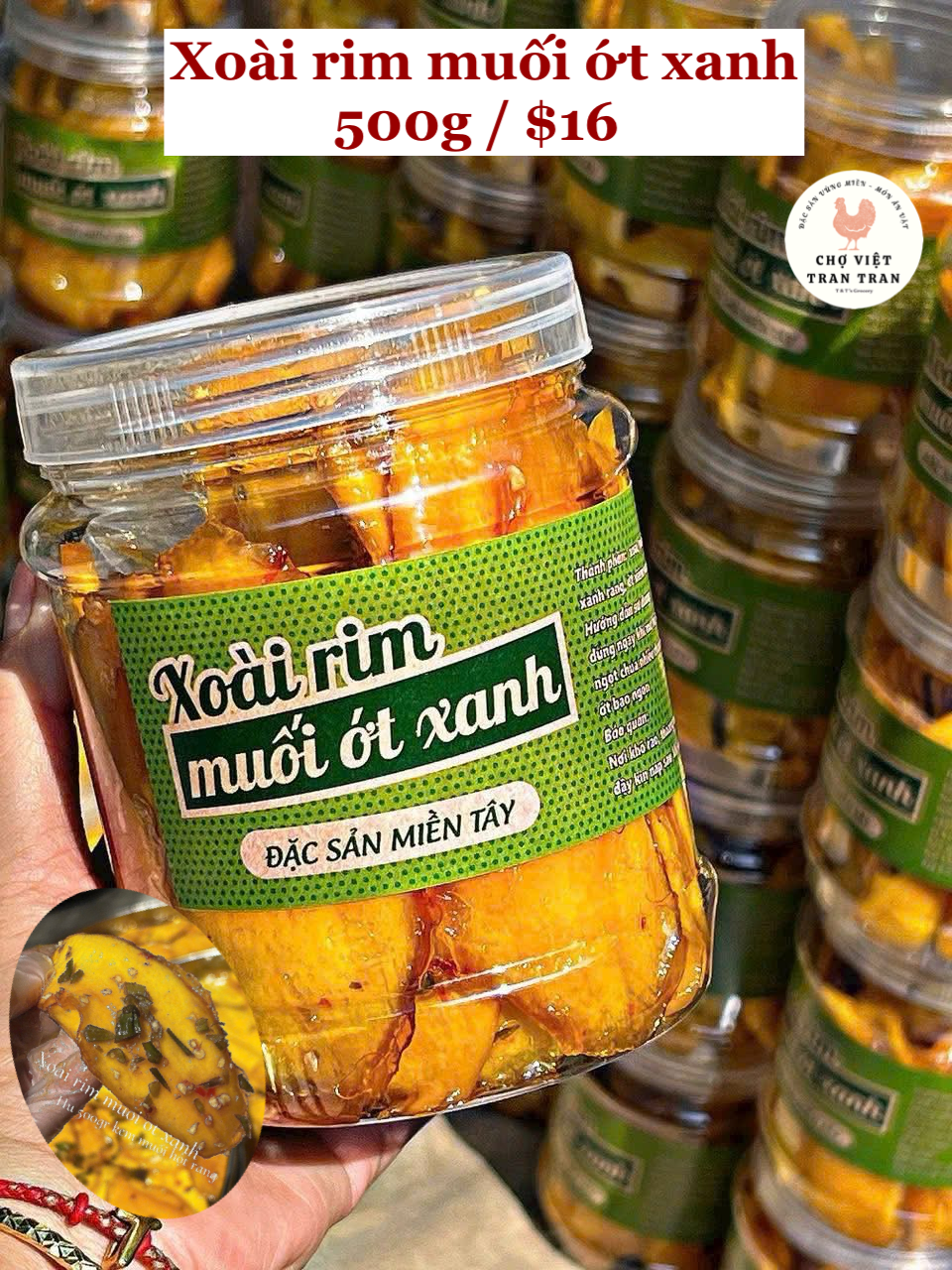 Xoài rim muối ớt xanh