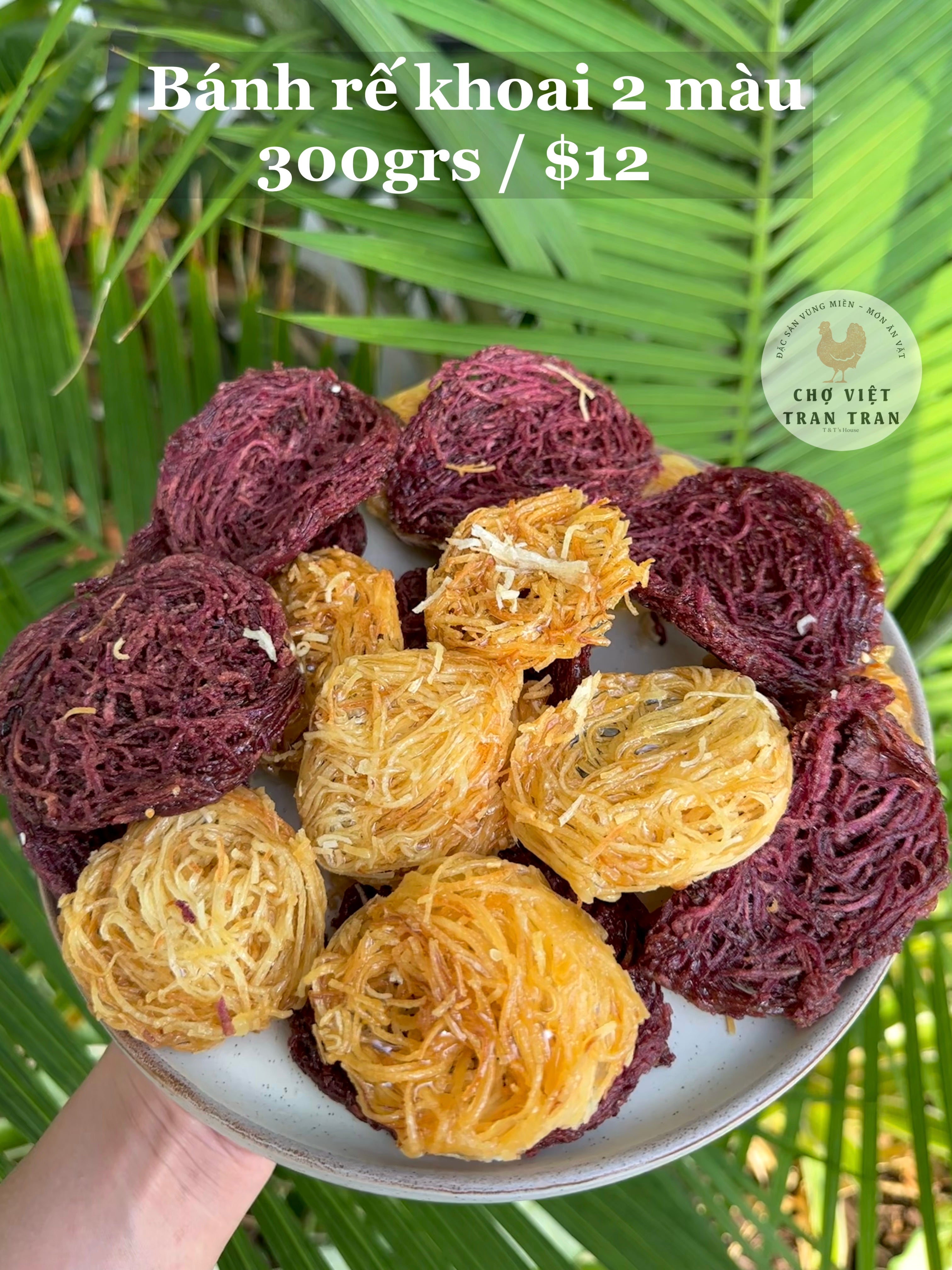 Bánh rế khoai 2 màu