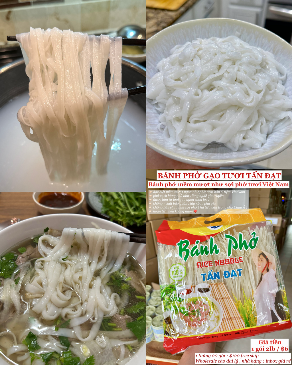 Bánh Phở Gạo Tấn Đạt