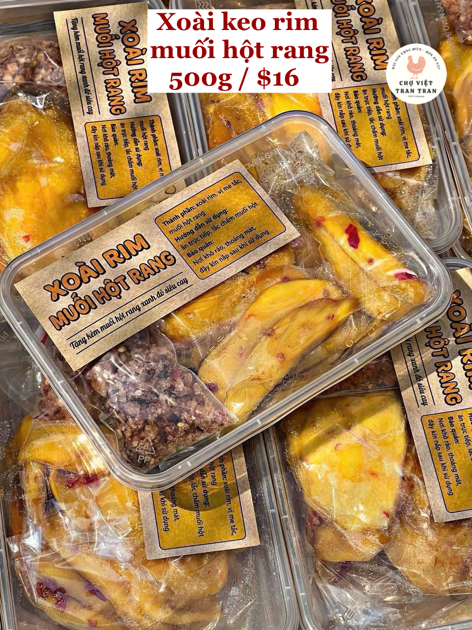 Xoài keo muối hột rang