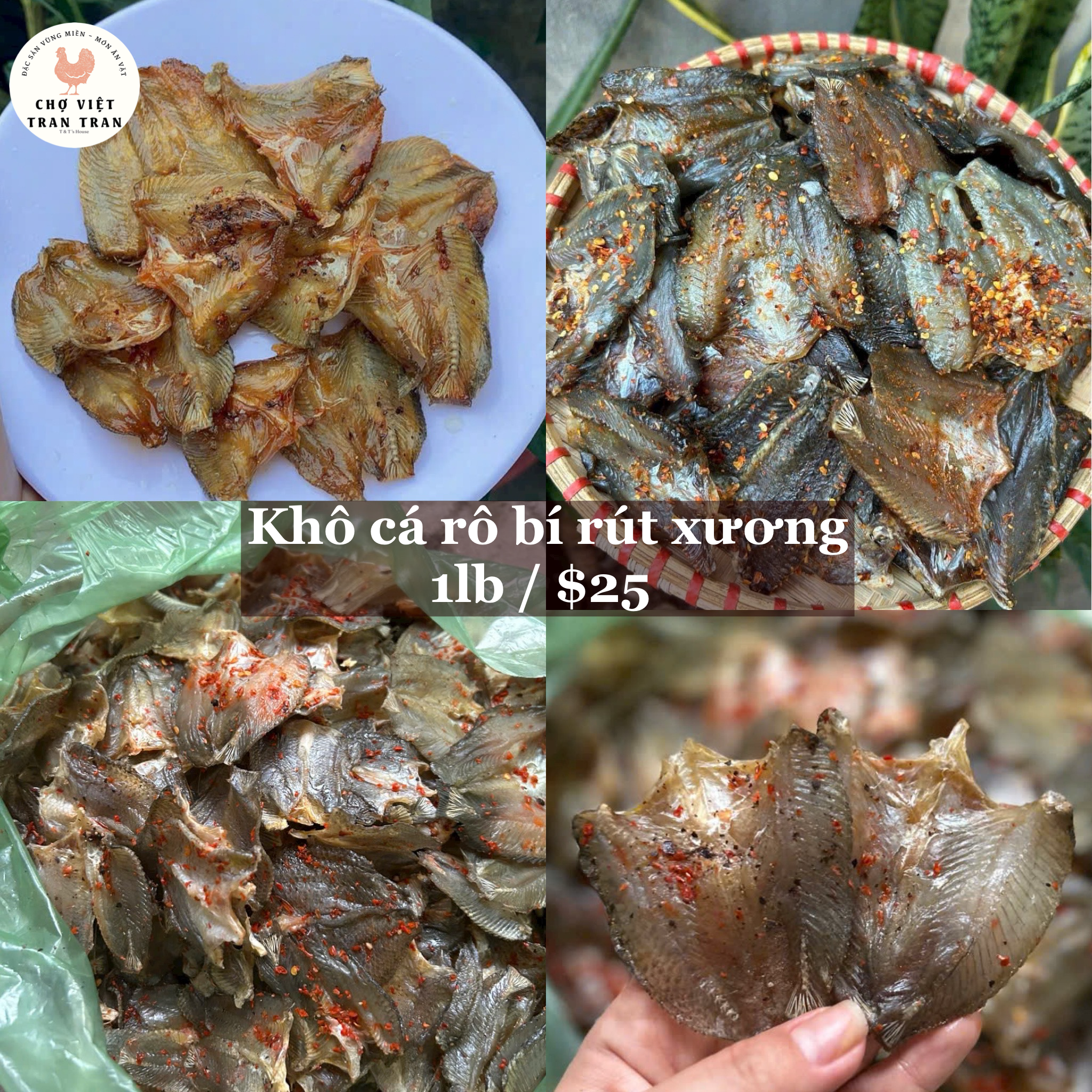 Khô cá rô bí rút xương