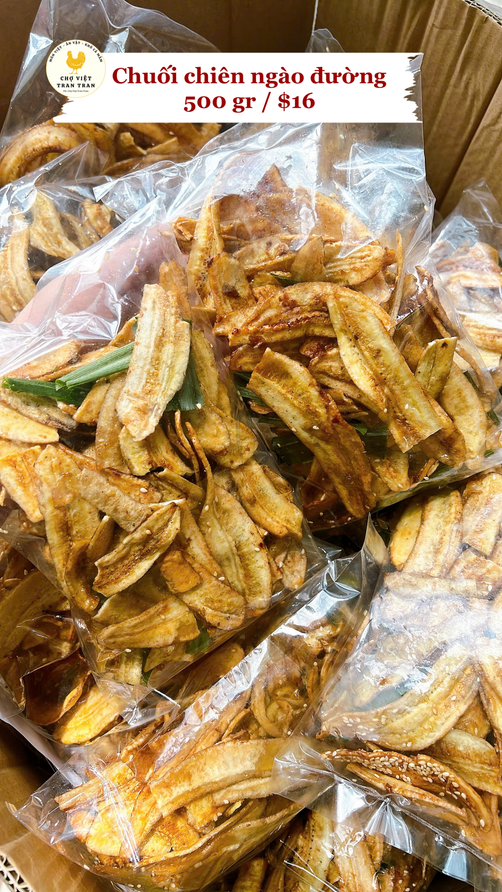 Chuối chiên ngào đường