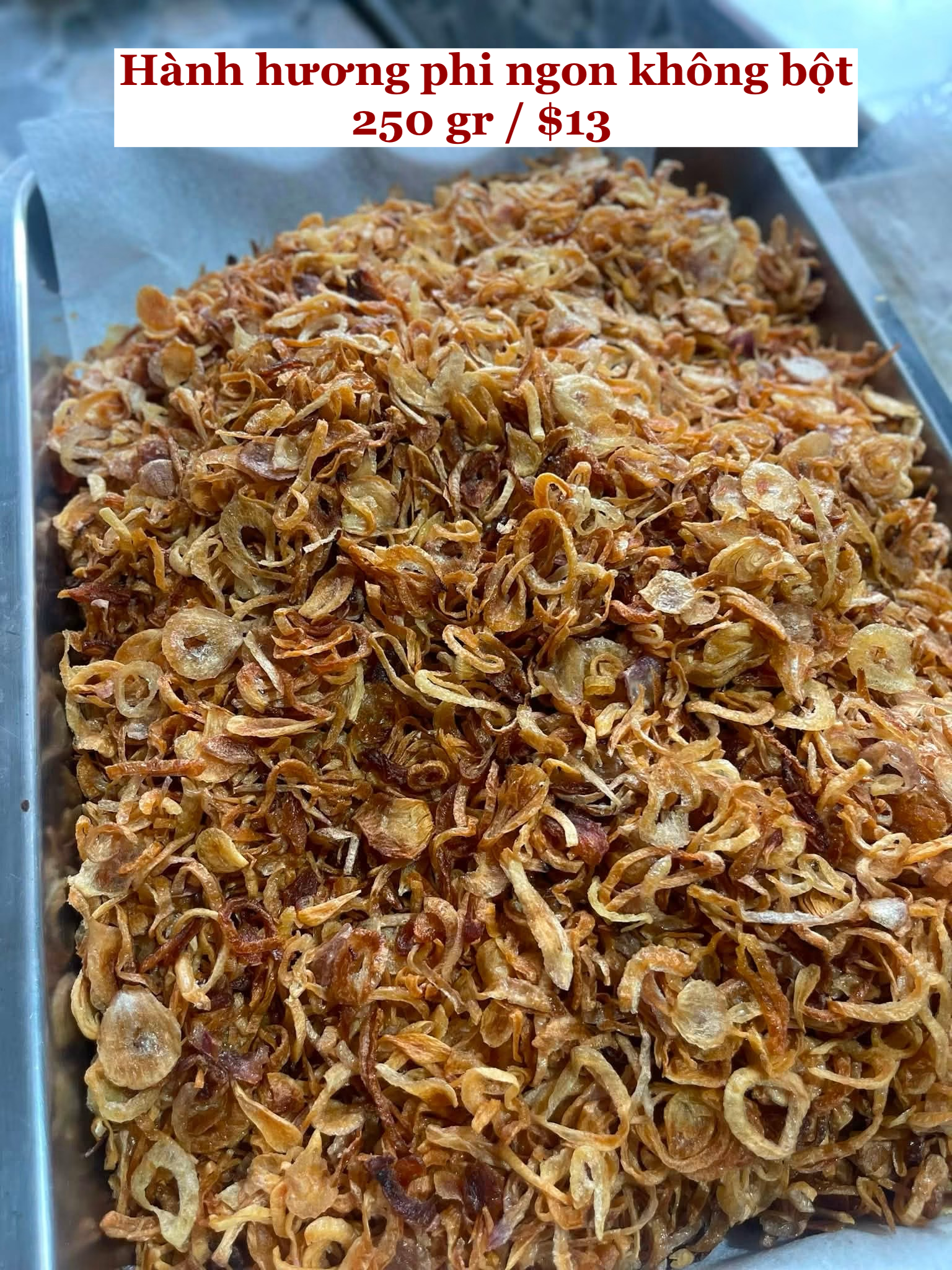 Hành phi ngon không bột