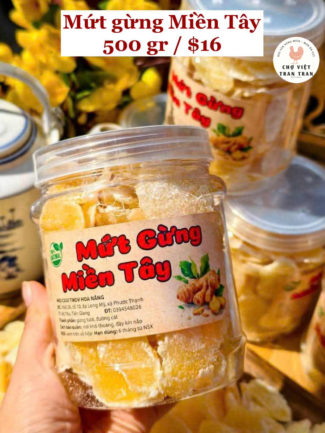 Mứt gừng miền tây