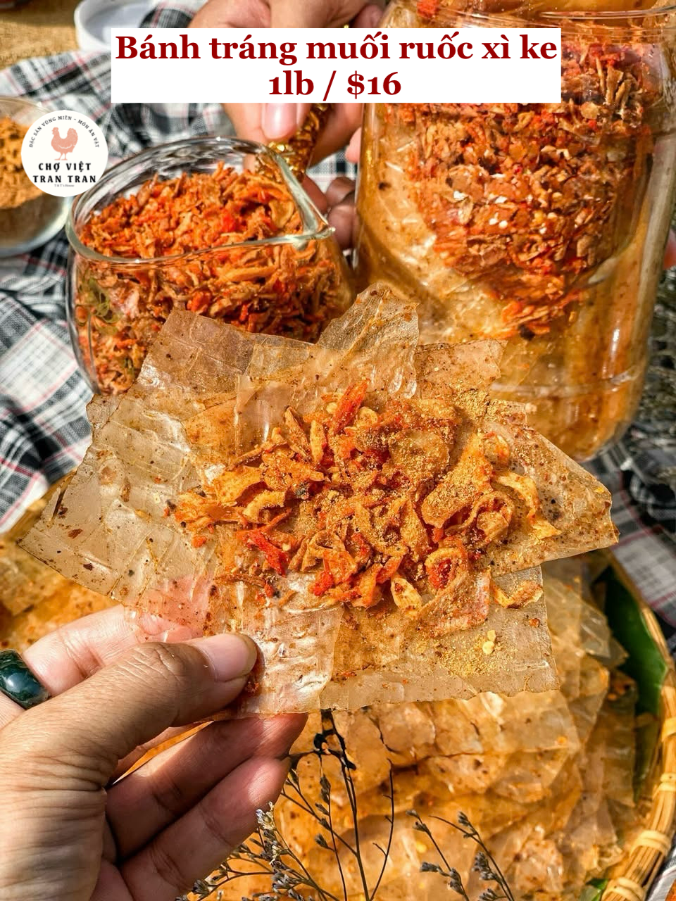 Bánh tráng muối ruốc