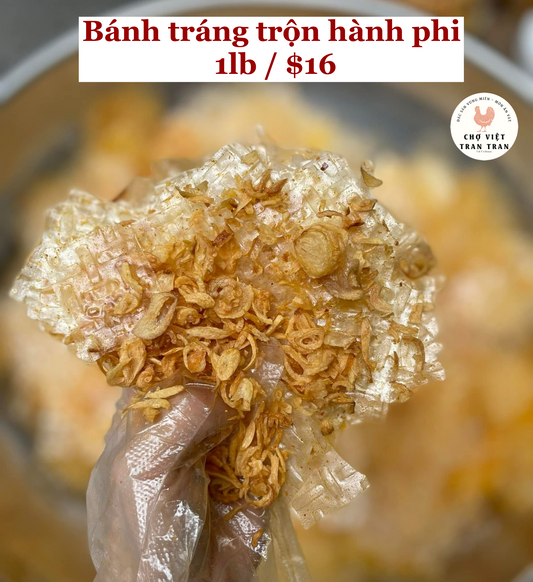 Bánh tráng trộn hành phi