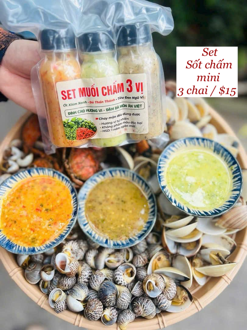 Set muối chấm 3 vị