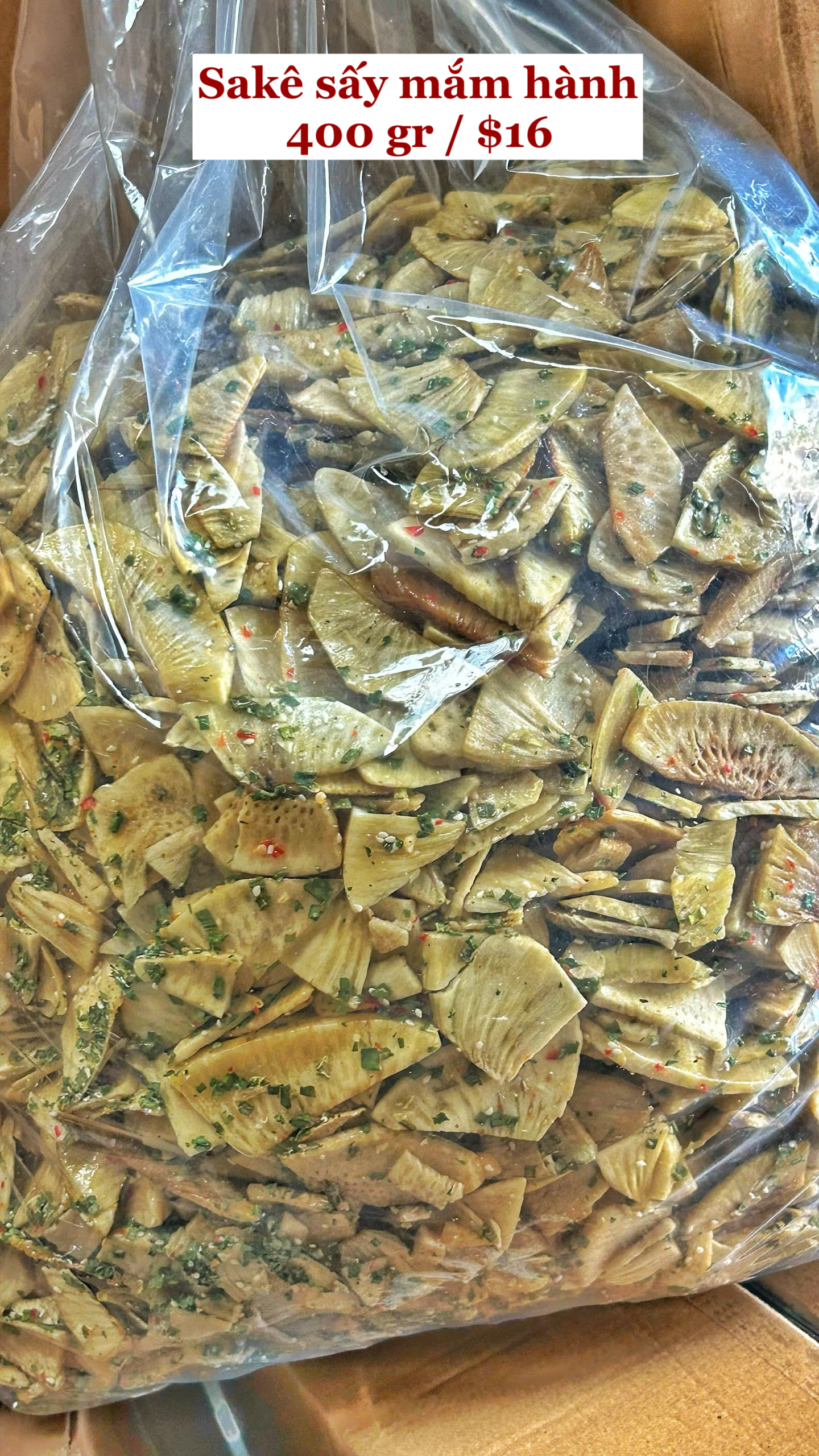 Sakê sấy mắm hành
