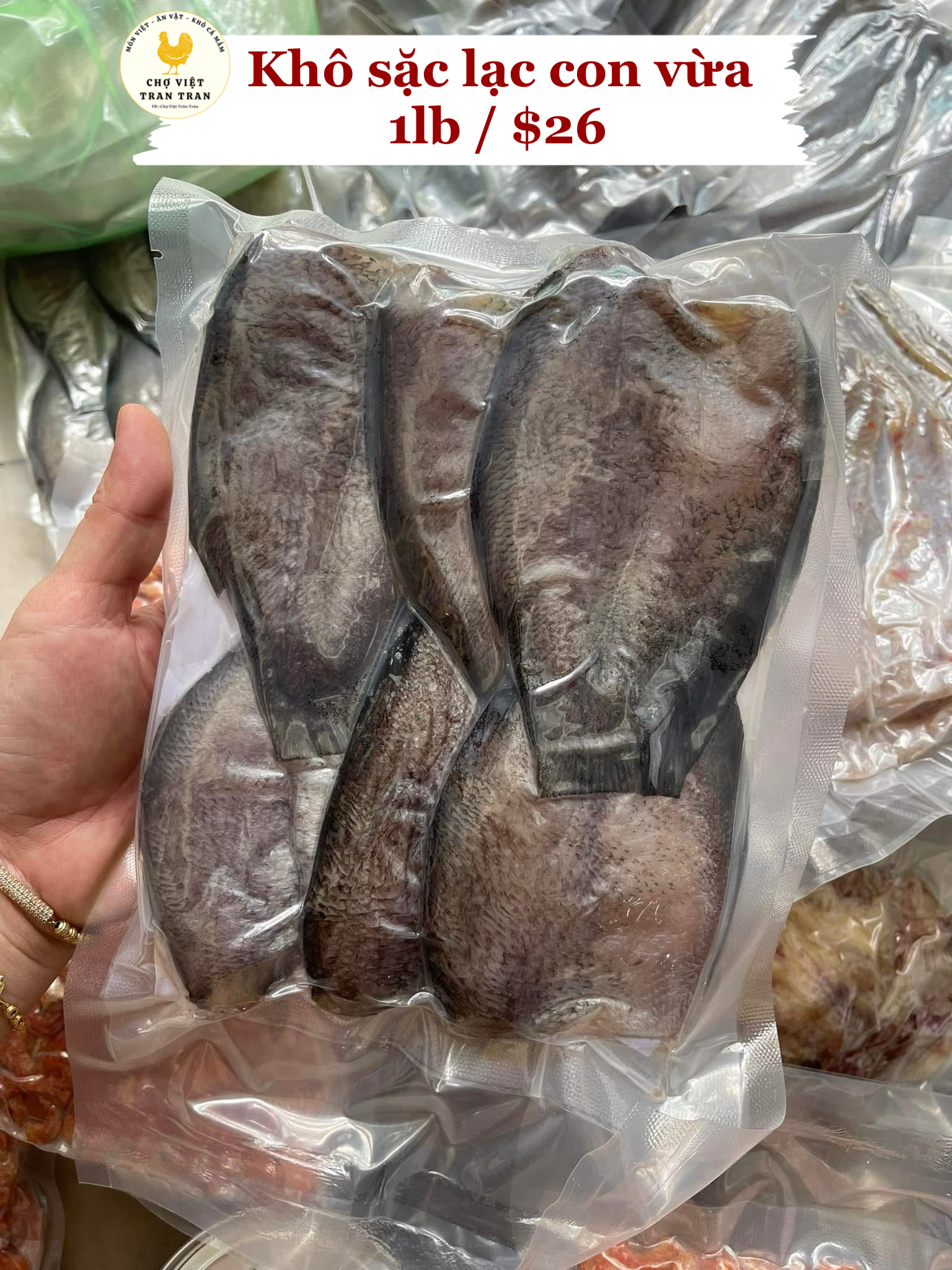 Khô sặc lạc con vừa