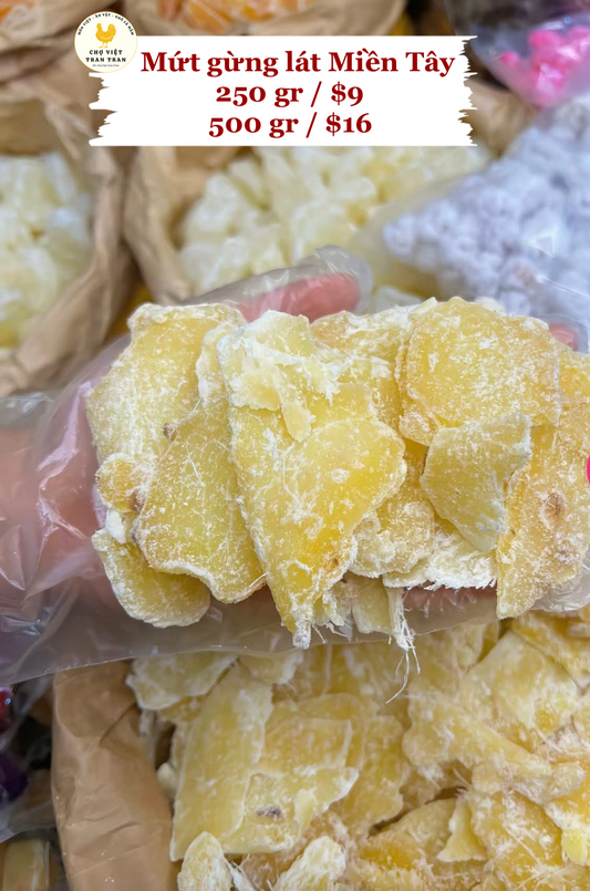 Mứt gừng đường phèn