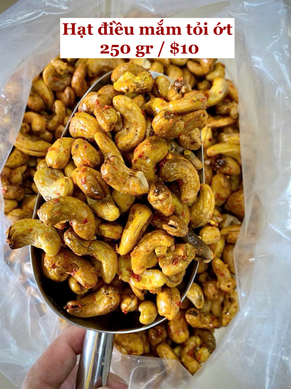 Hạt điều rang tỏi ớt