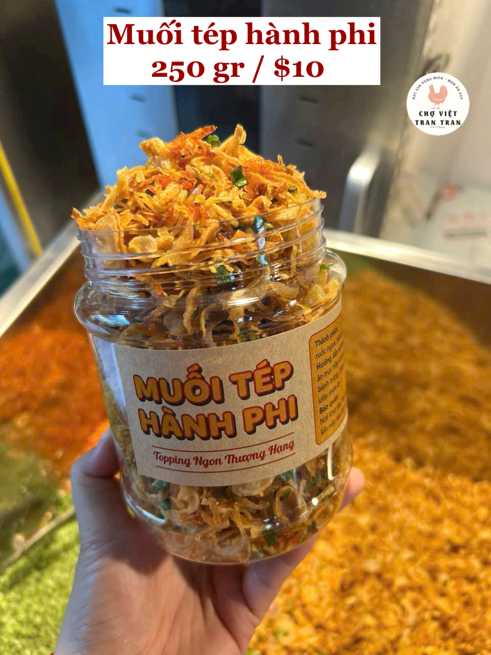 Muối tép hành phi