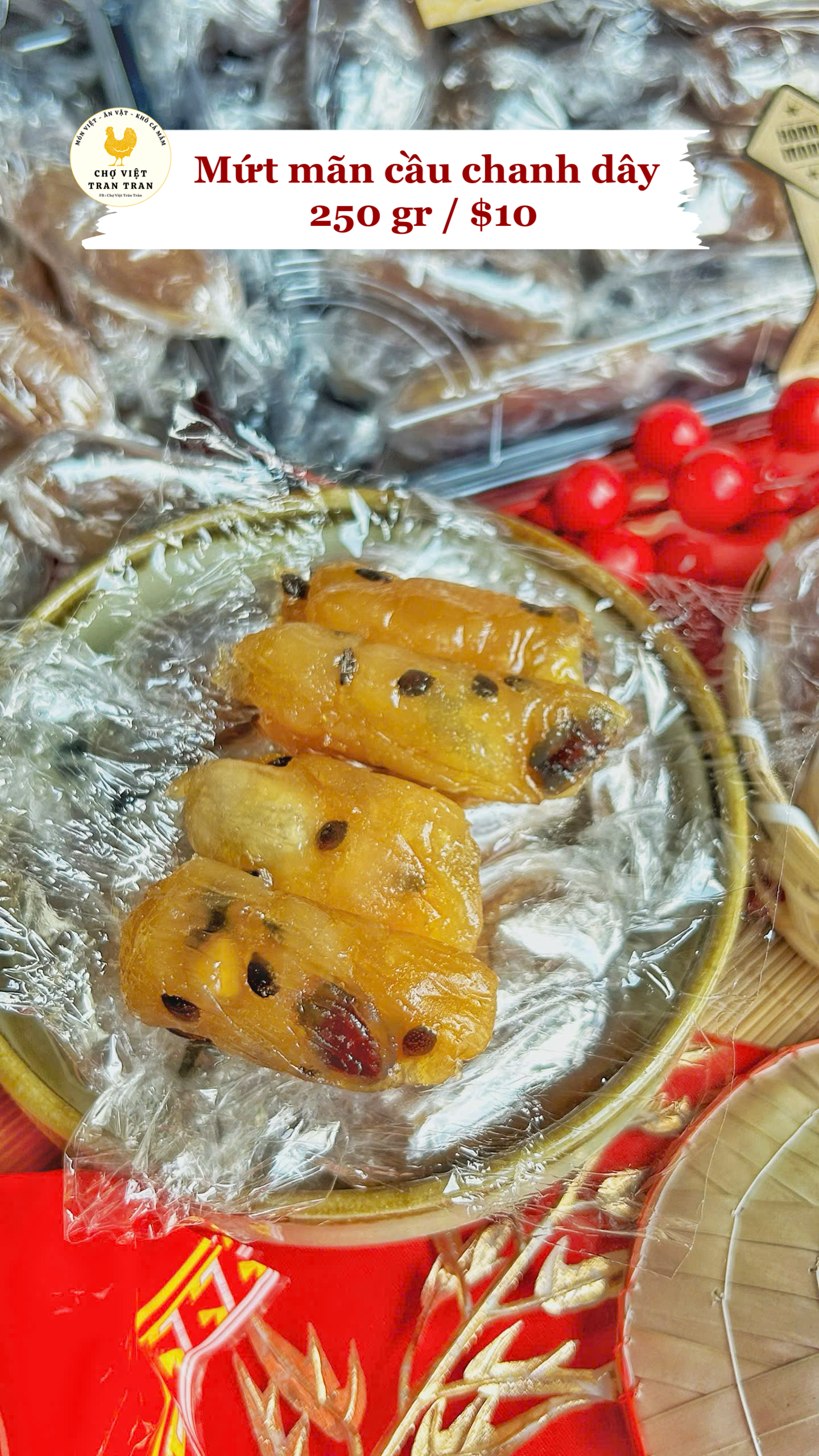 Mứt mãn cầu chanh dây