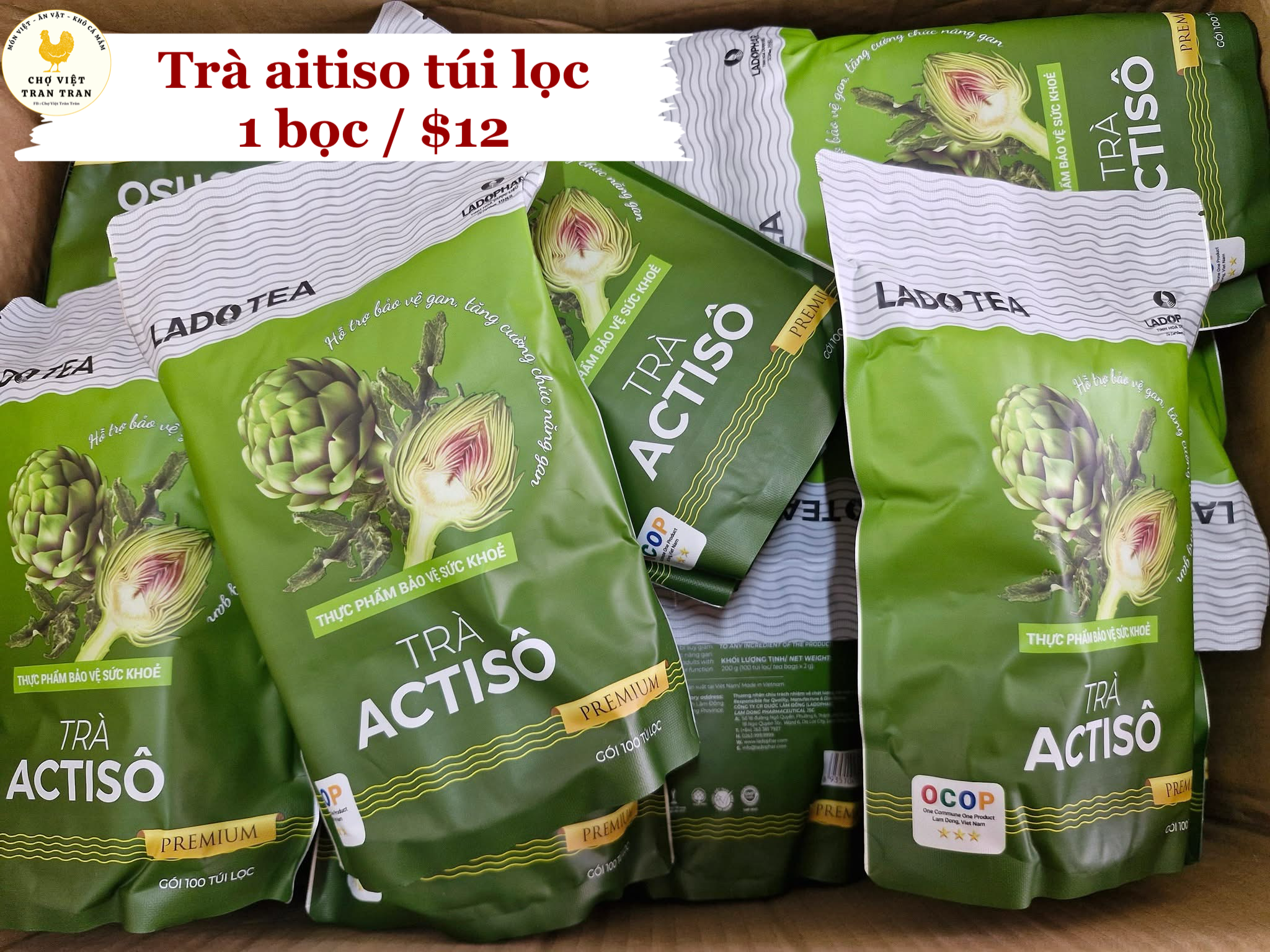 Trà atiso túi lọc