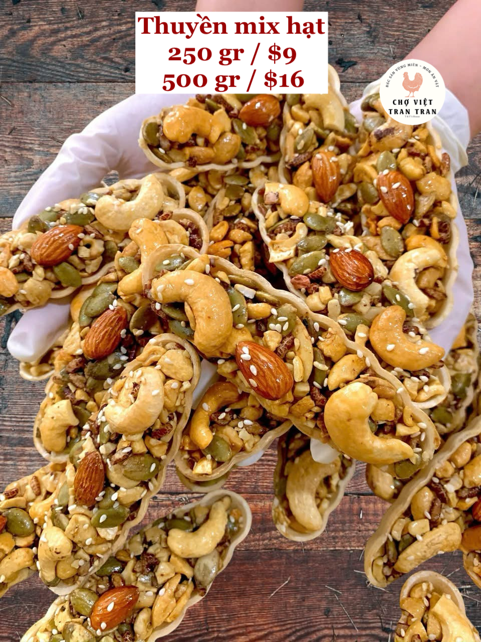 Bánh thuyền mix hạt