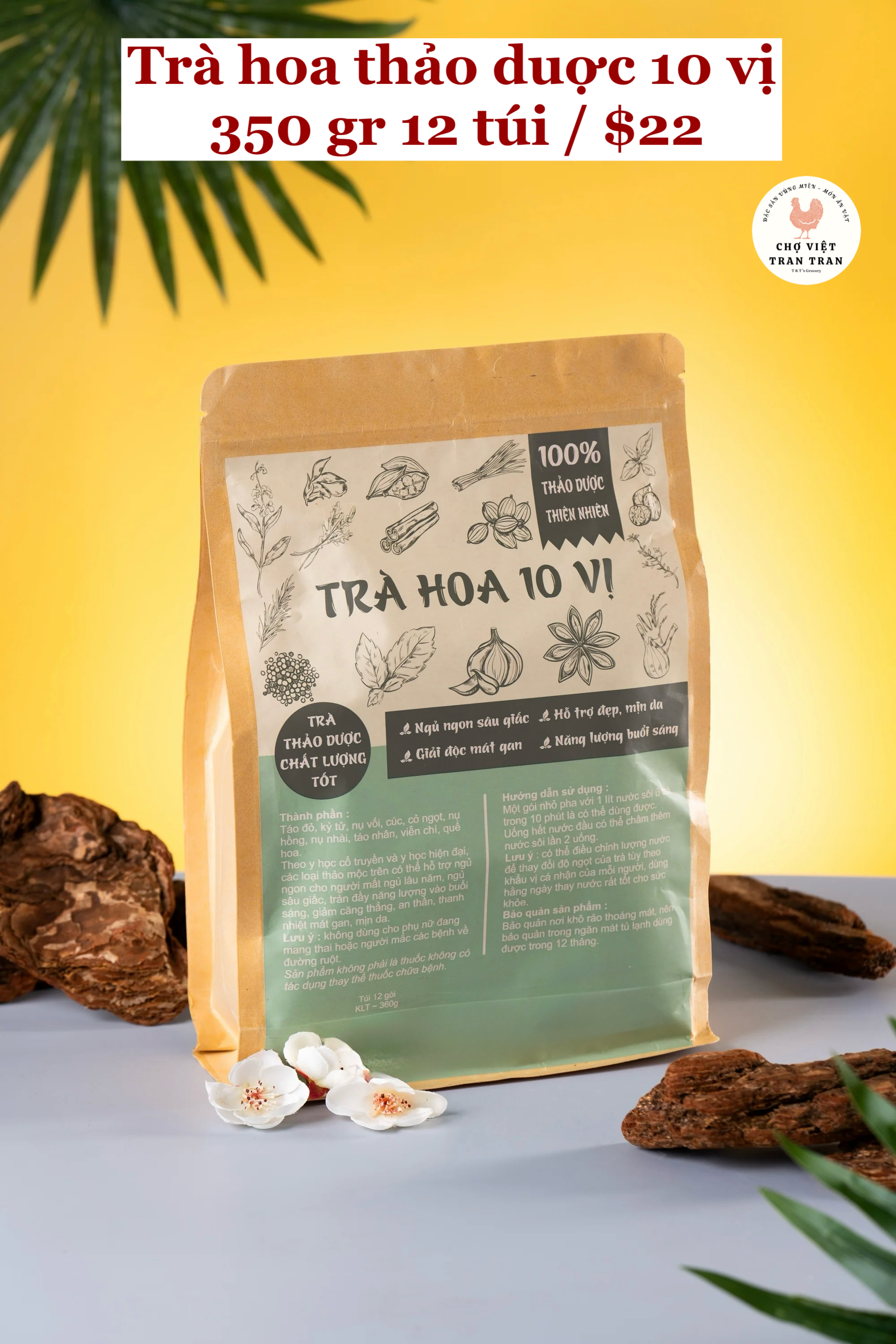 Trà hoa thảo dược 10 vị