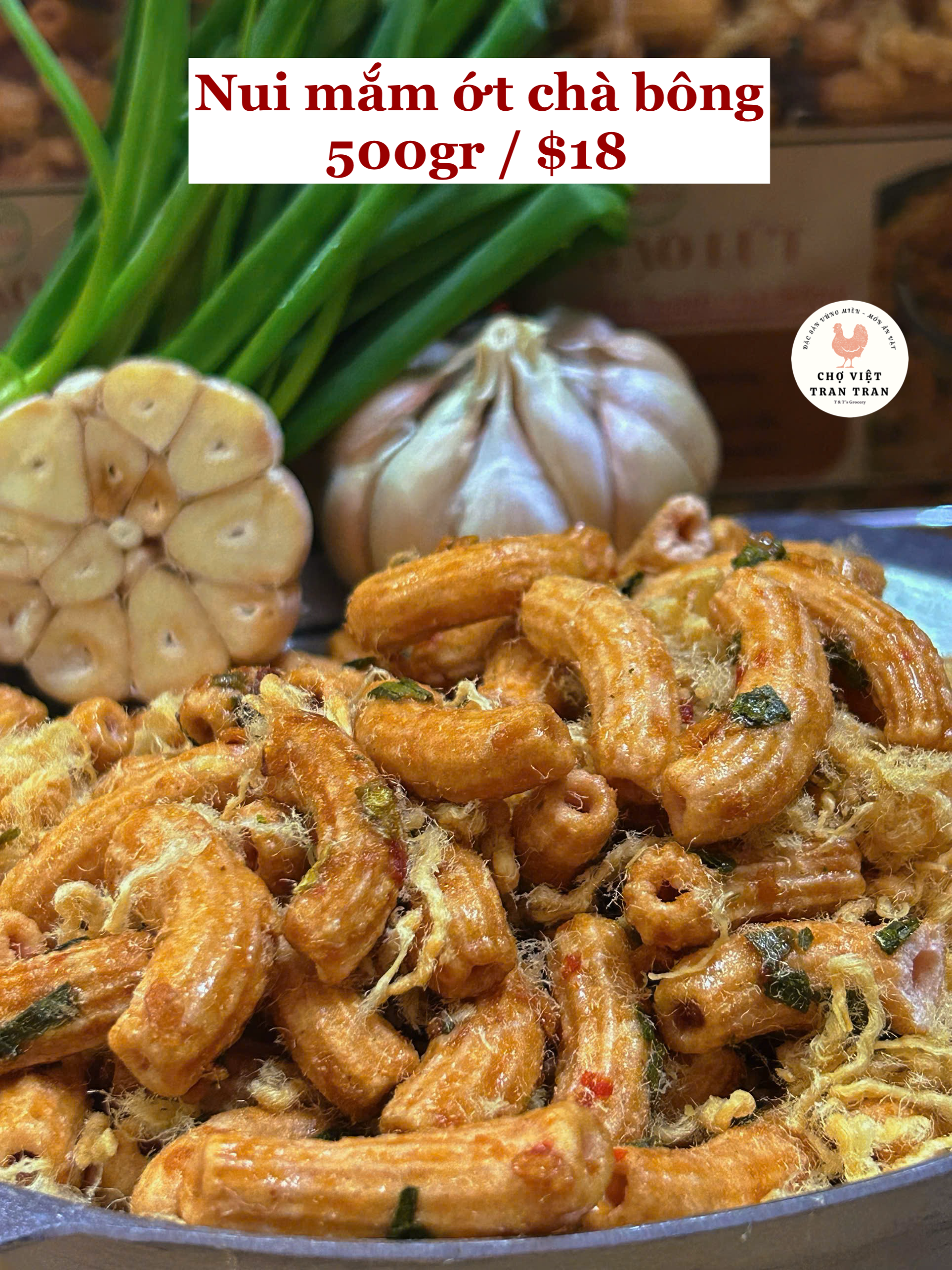 Nui mắm ớt chà bông