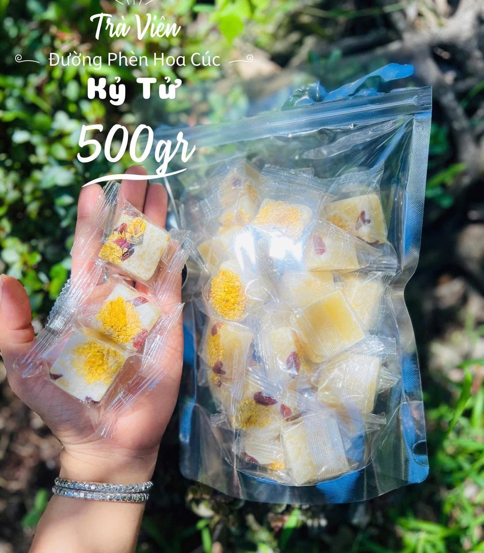 Trà hoa cúc kỷ tử đường phèn