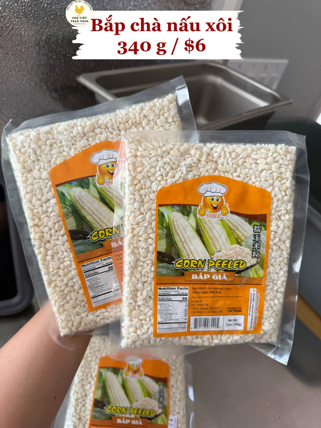 Bắp chà để nấu xôi