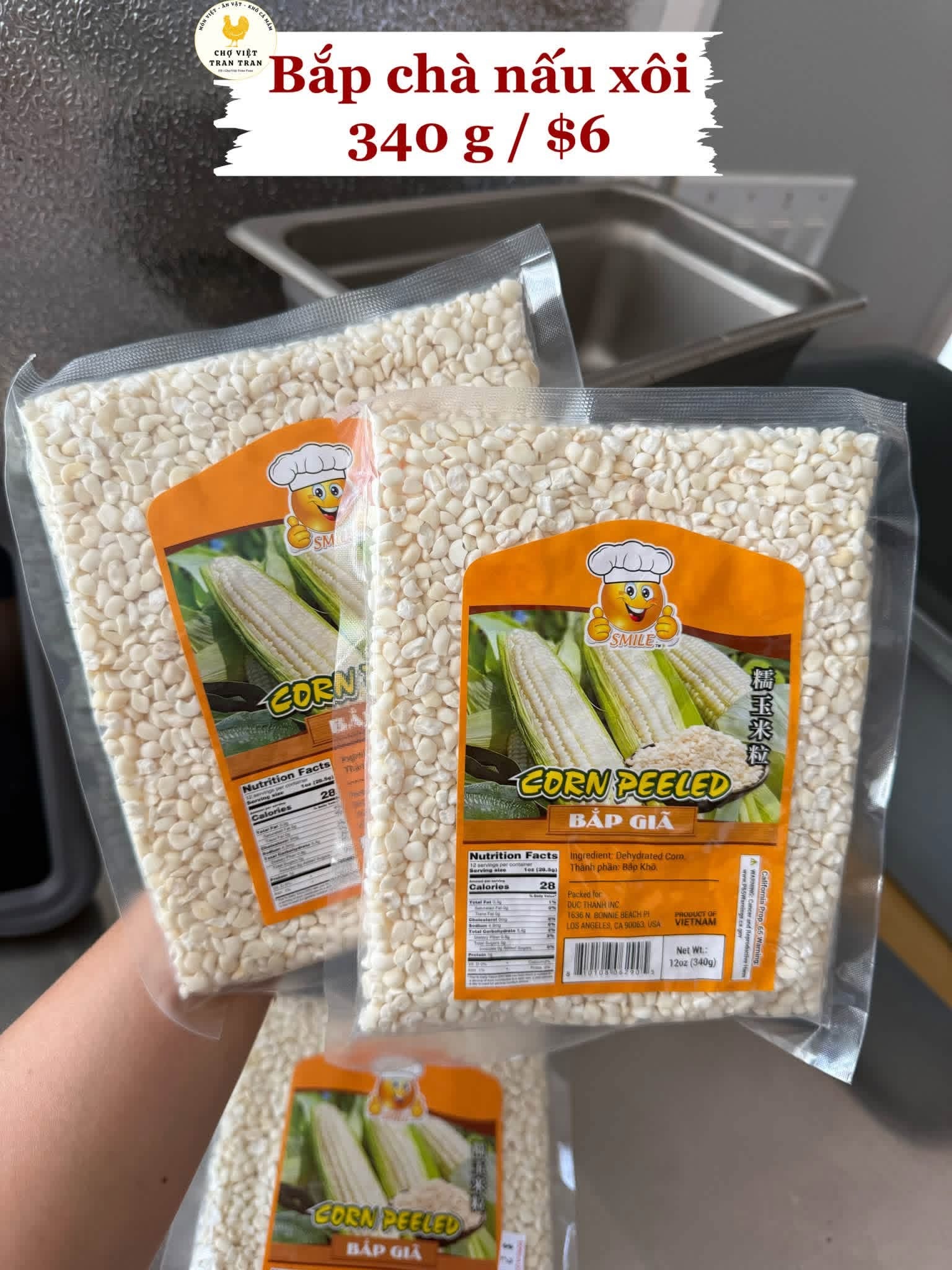 Bắp chà để nấu xôi