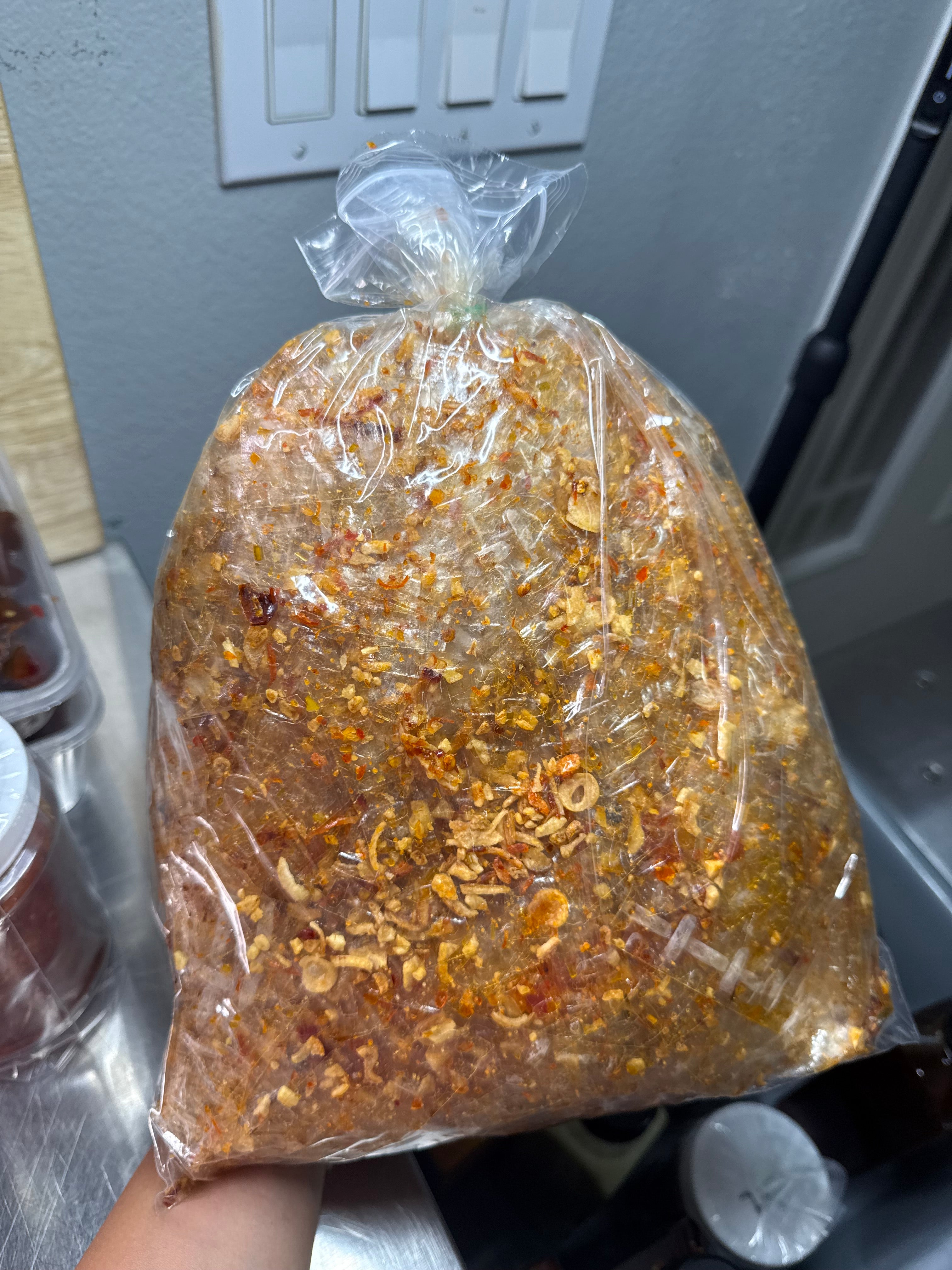 Bánh tráng satế khô bò