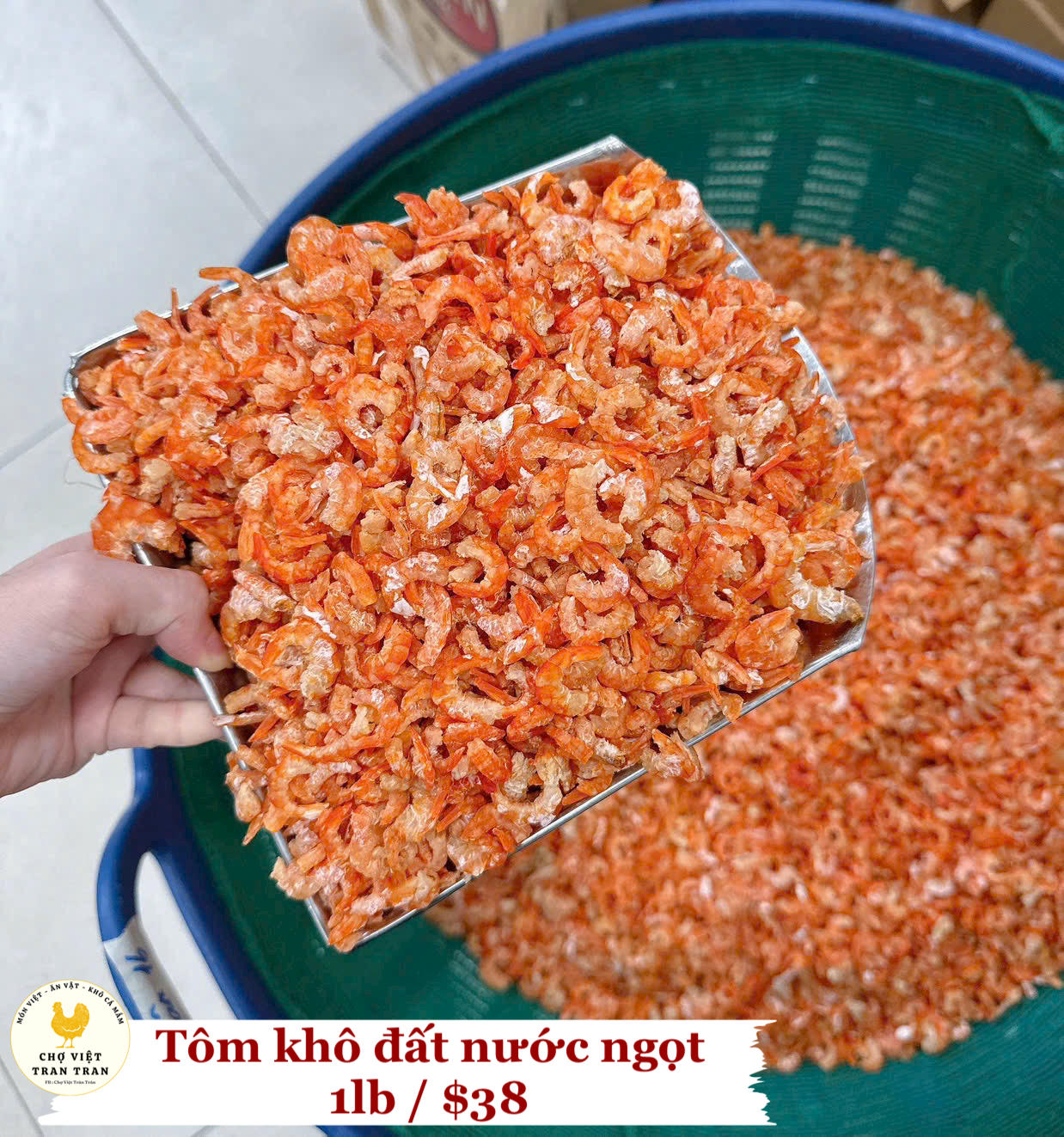 Tôm khô đất nước ngọt Cà Mau