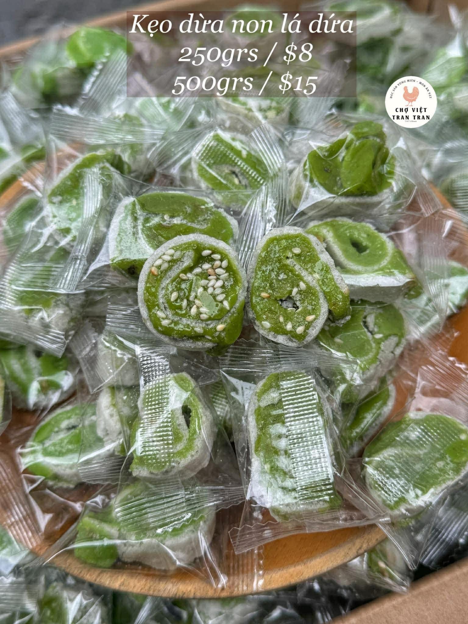 Kẹo dừa non lá dứa
