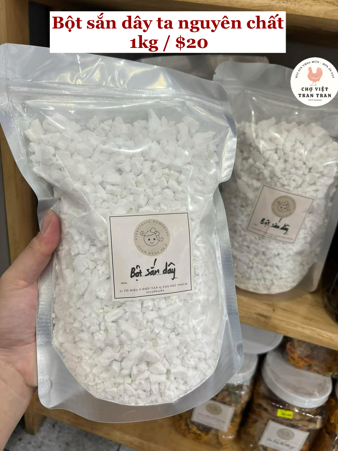 Bột sắn dây ta nguyên chất