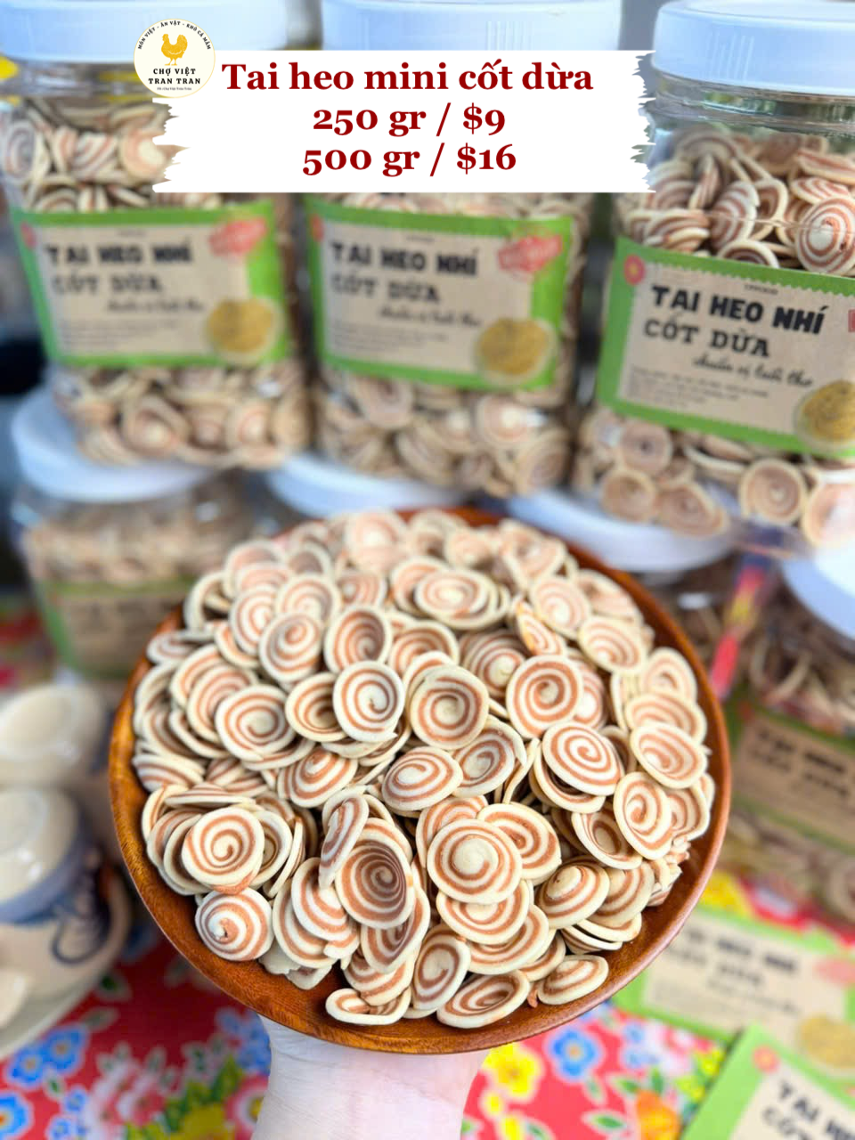 tai heo mini cốt dừa