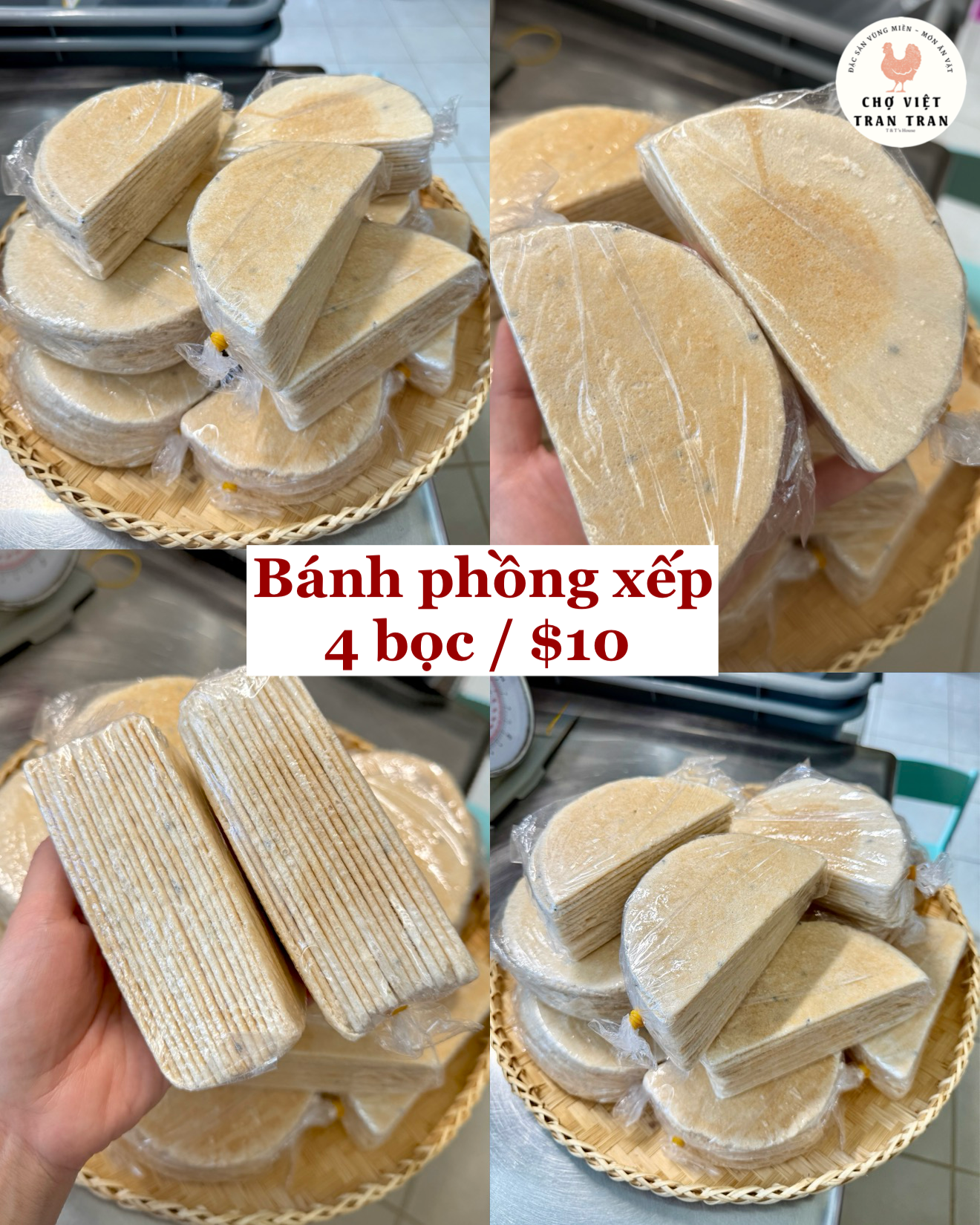 Bánh phồng xếp