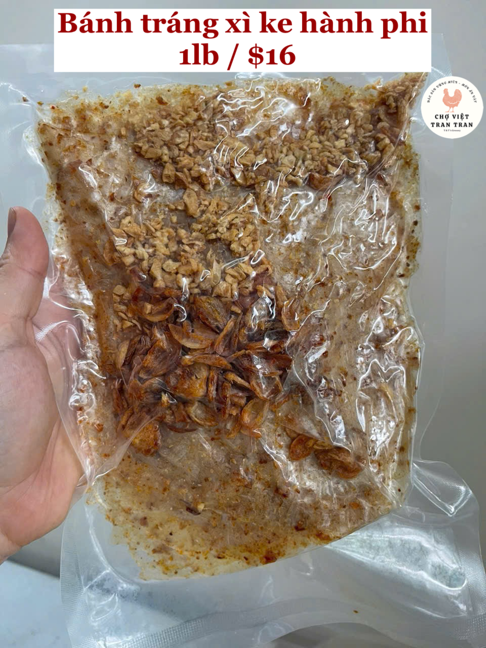 Bánh tráng xì ke hành phi