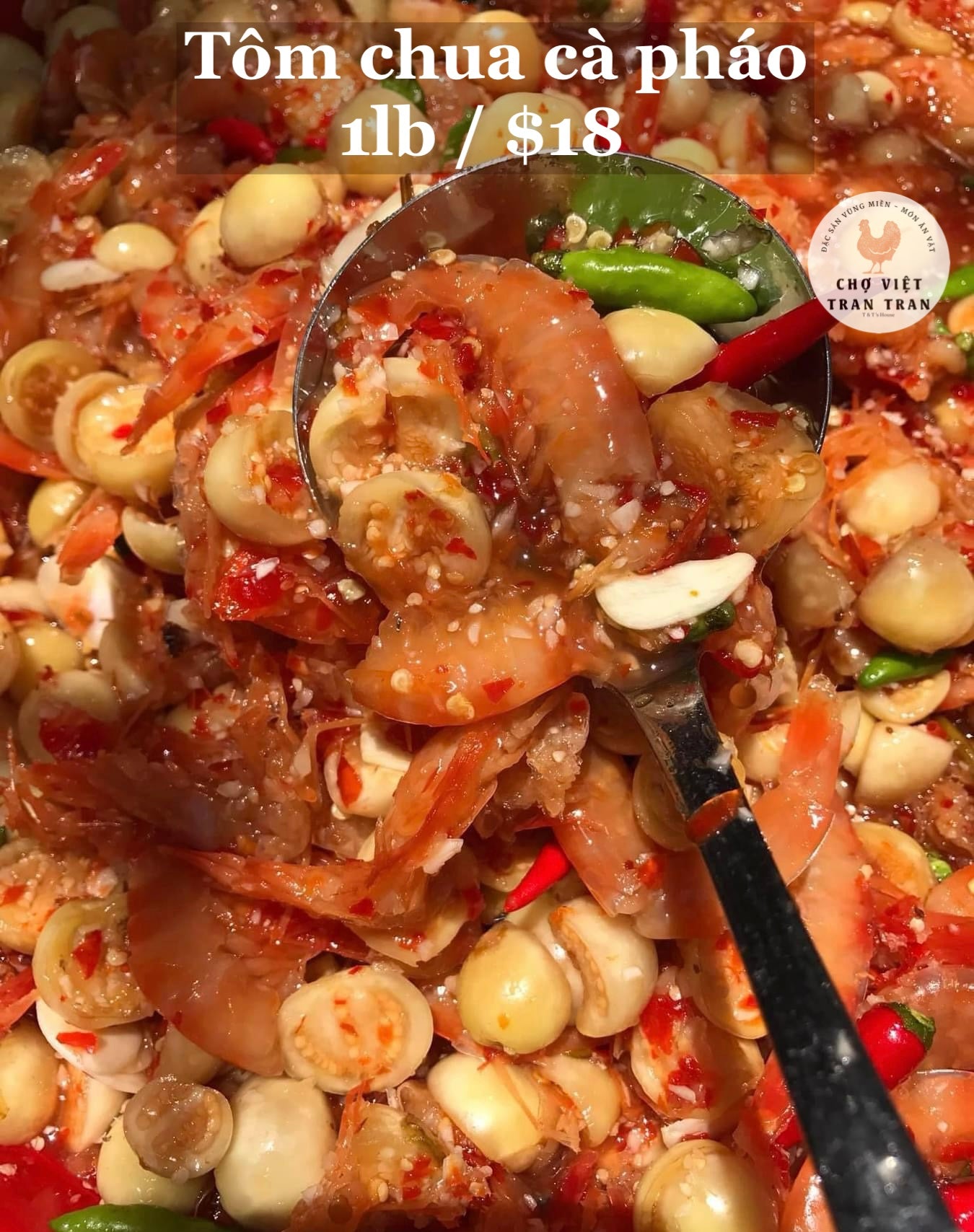 Mắm tom chua cà pháo